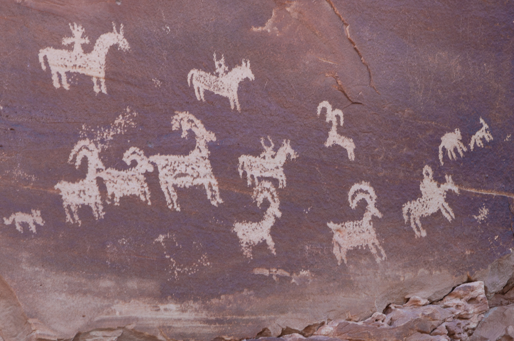 Ute period (1200s to 1880s) art - Arches National Park