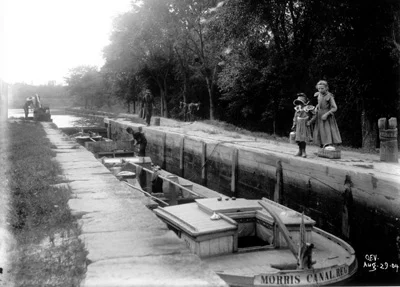 Historic view of Lock 2 East taken in 1904.