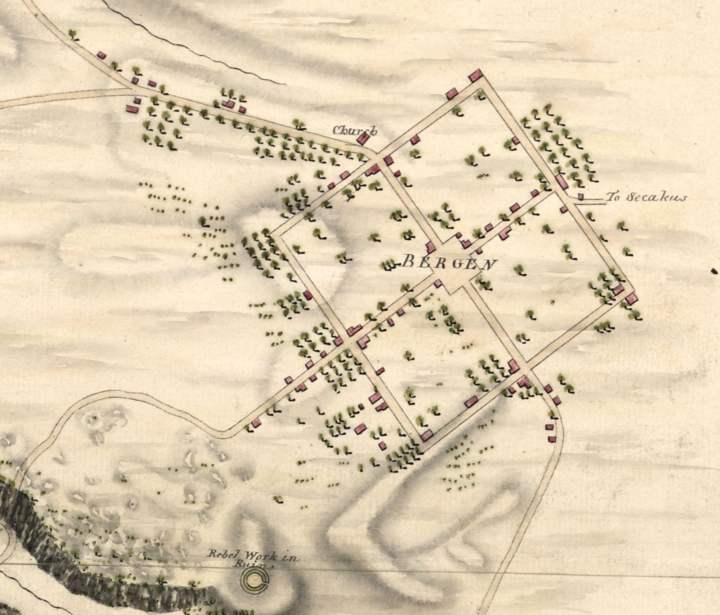 Copy of Village of Bergen (Jersey City) 1781