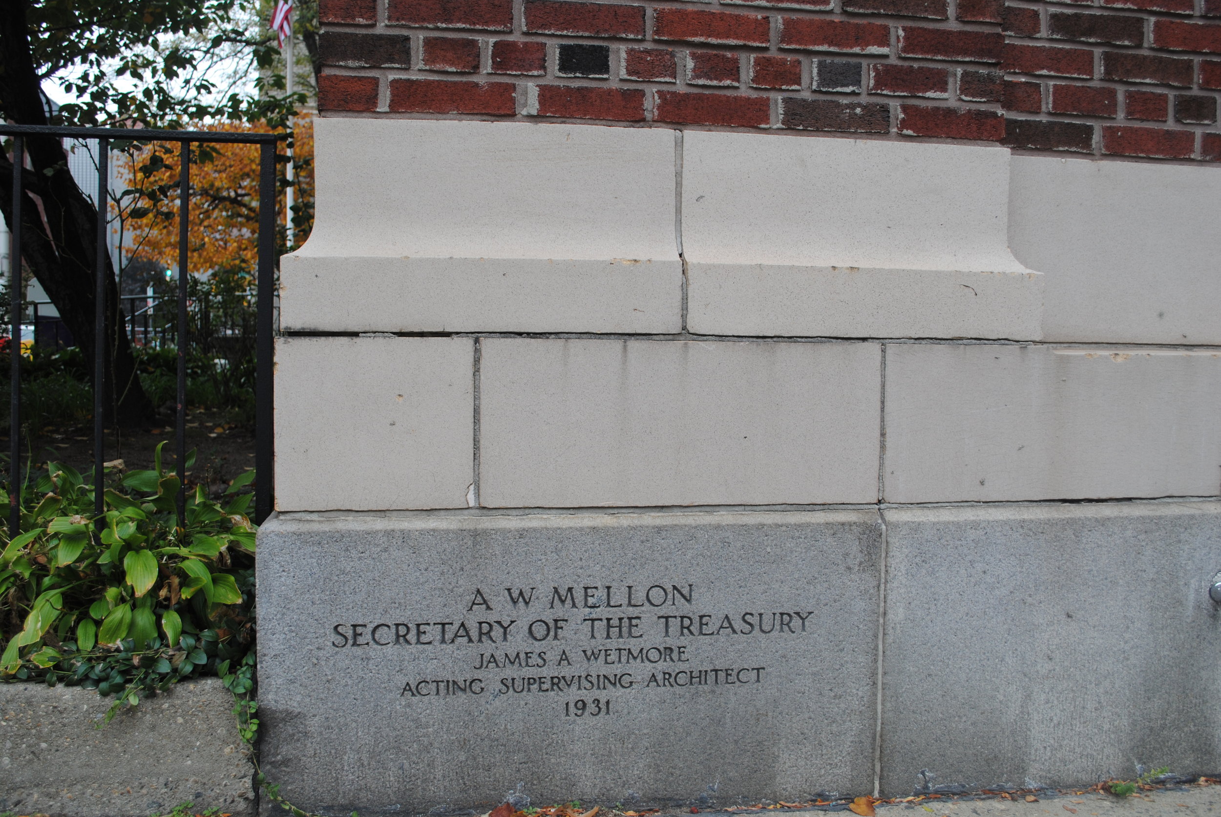 Exterior Detail, Frank Sinatra Post Office, Hoboken.JPG