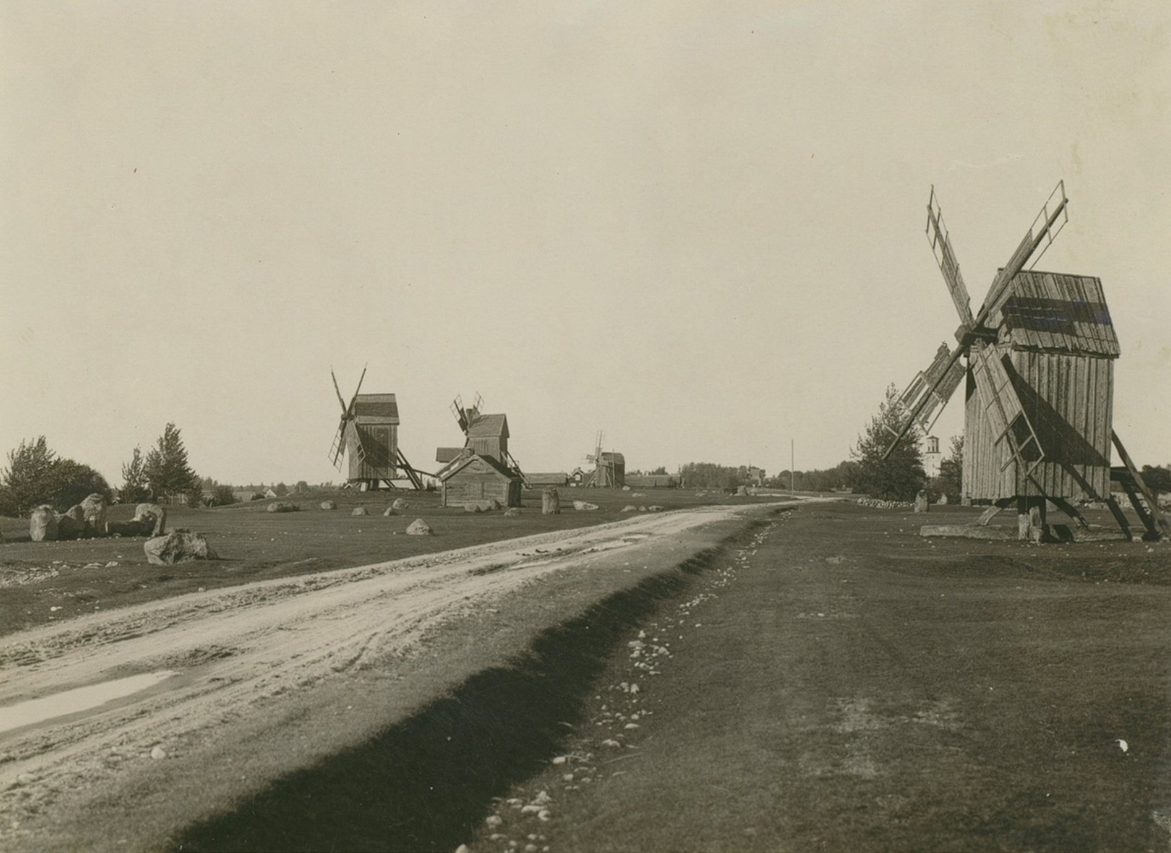 Post Windmills in Sweden.  Source:  Kalmar Lans Museum