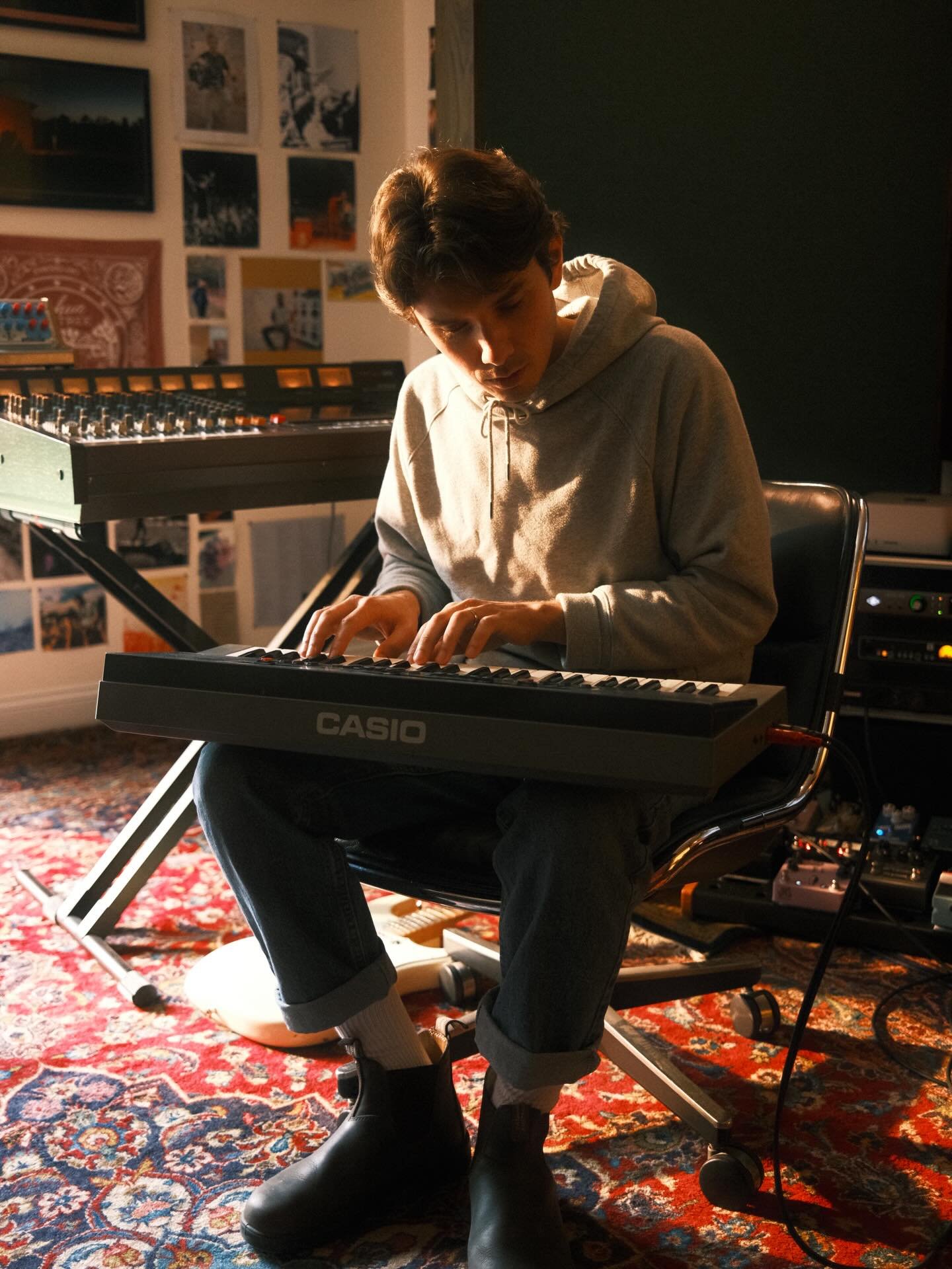 Wishing a big ole happy birthday to our very own, Nathan Towles 🖤 he's been practically begging me to post this photo of him on the ivories so that you all know he's not a one trick pony. Now the cat's outta the bag, this guy can do it all! Happy bi