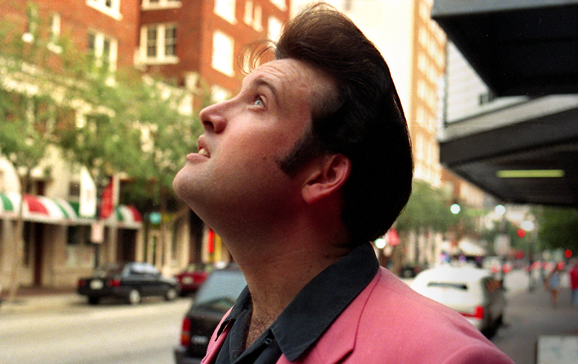 Peter Alden is a singer who impersonates Elvis Presley
