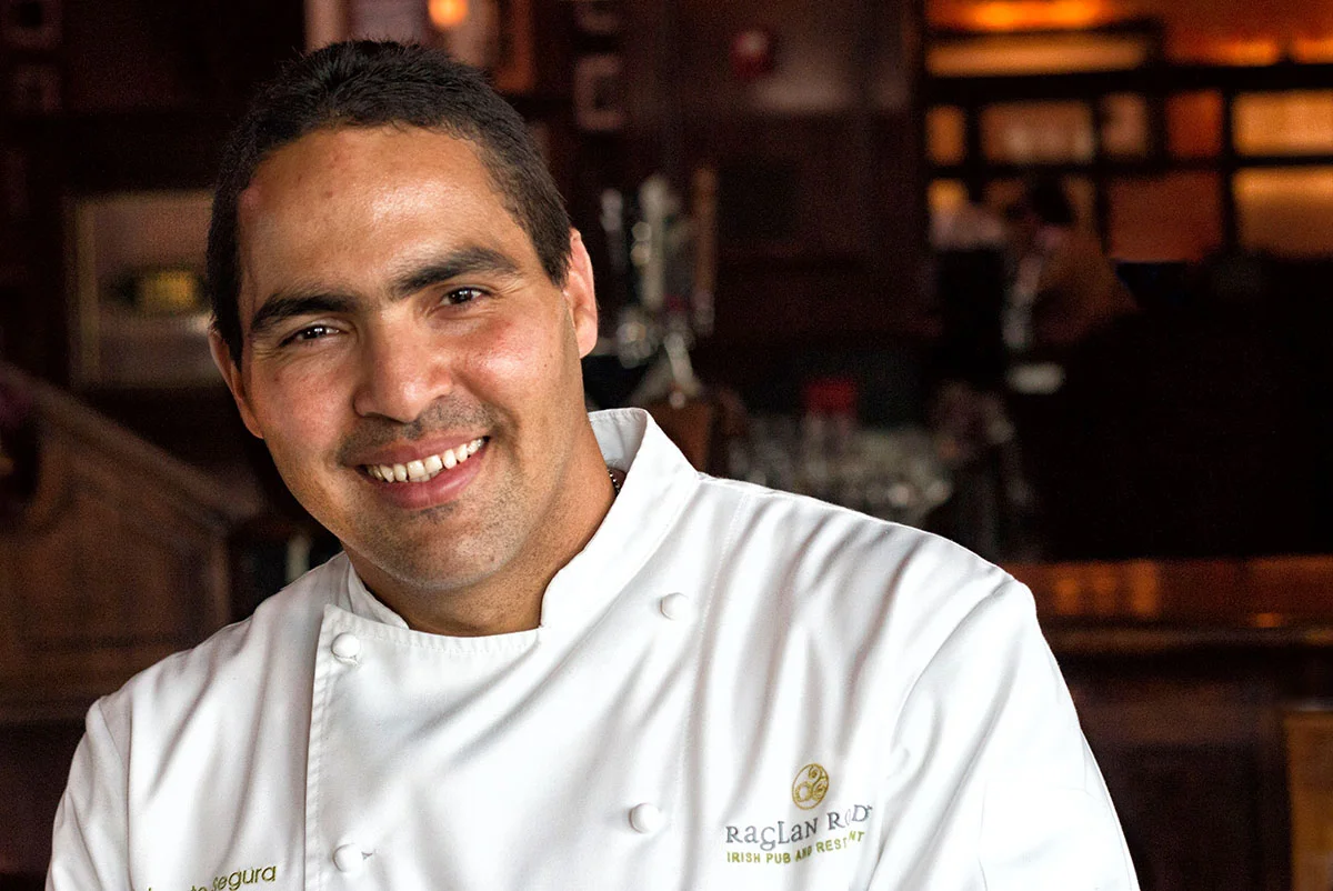 Chef Heberto Segura at Raglan Road Irish Pub. Photo by Tom Burton