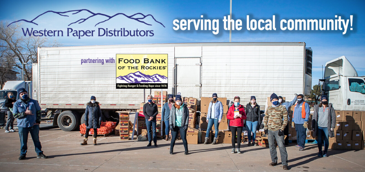 Western Paper Employees Distribute Food to Urban Denver Neighbors