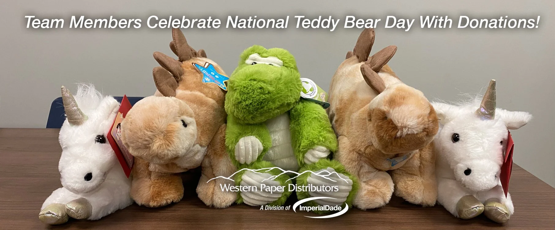 Team Members Make a “Plush” Contribution to Children’s Hospital!