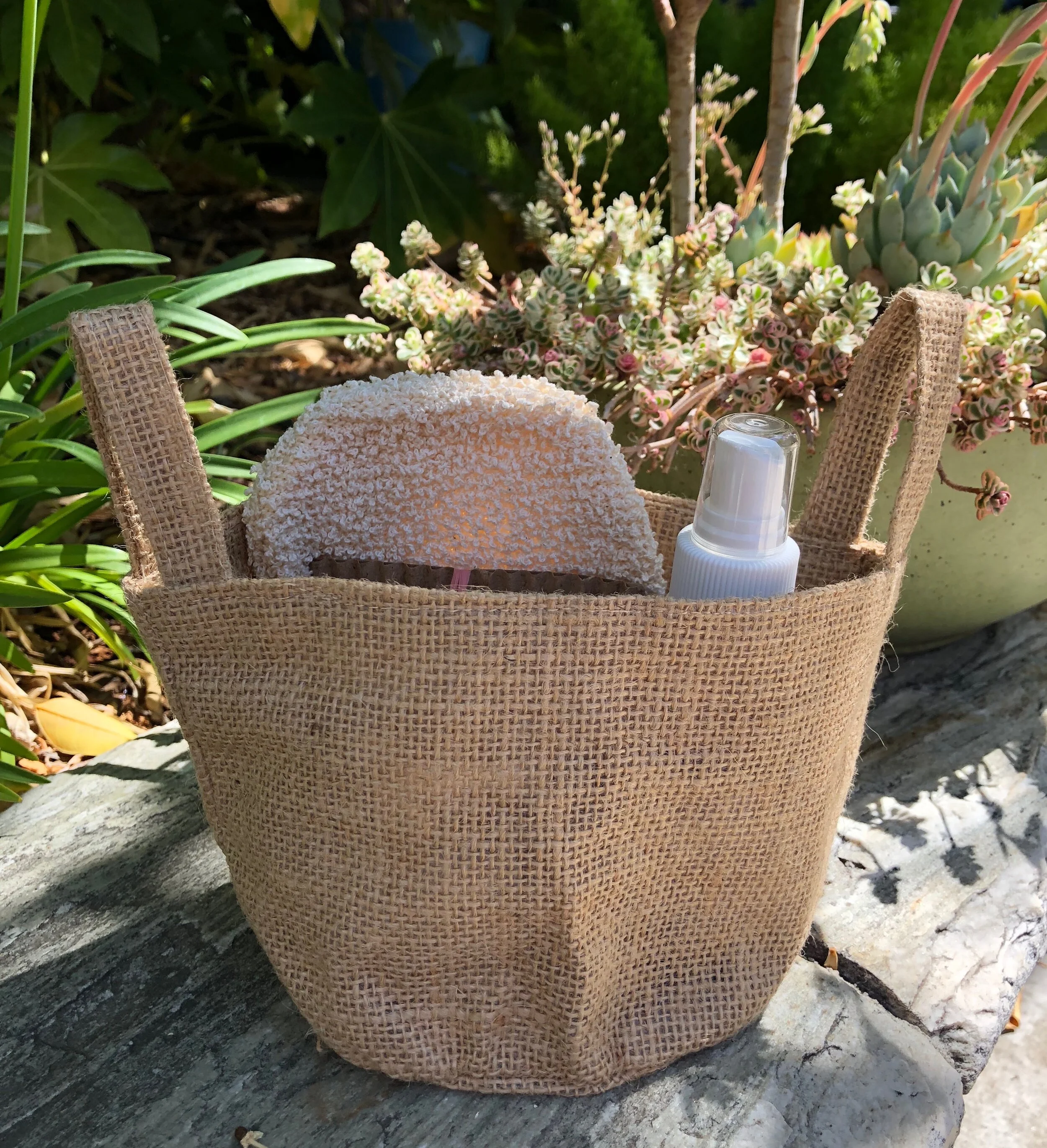 Burlap Bucket Gift Set