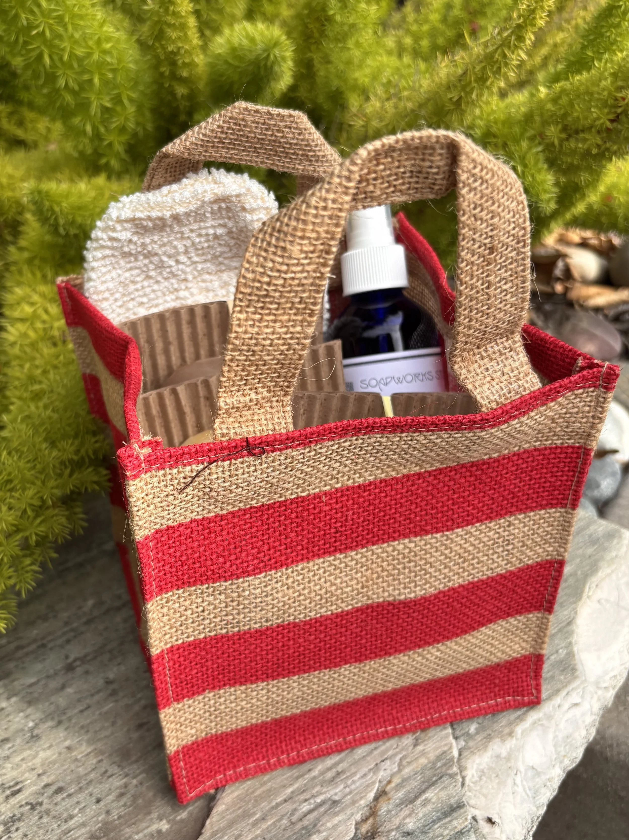 3 Bar Striped Tote