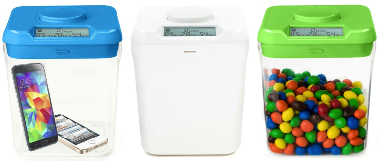  The Kitchen Safe keeps tempting items off-limits for pre-specified amounts of time. 