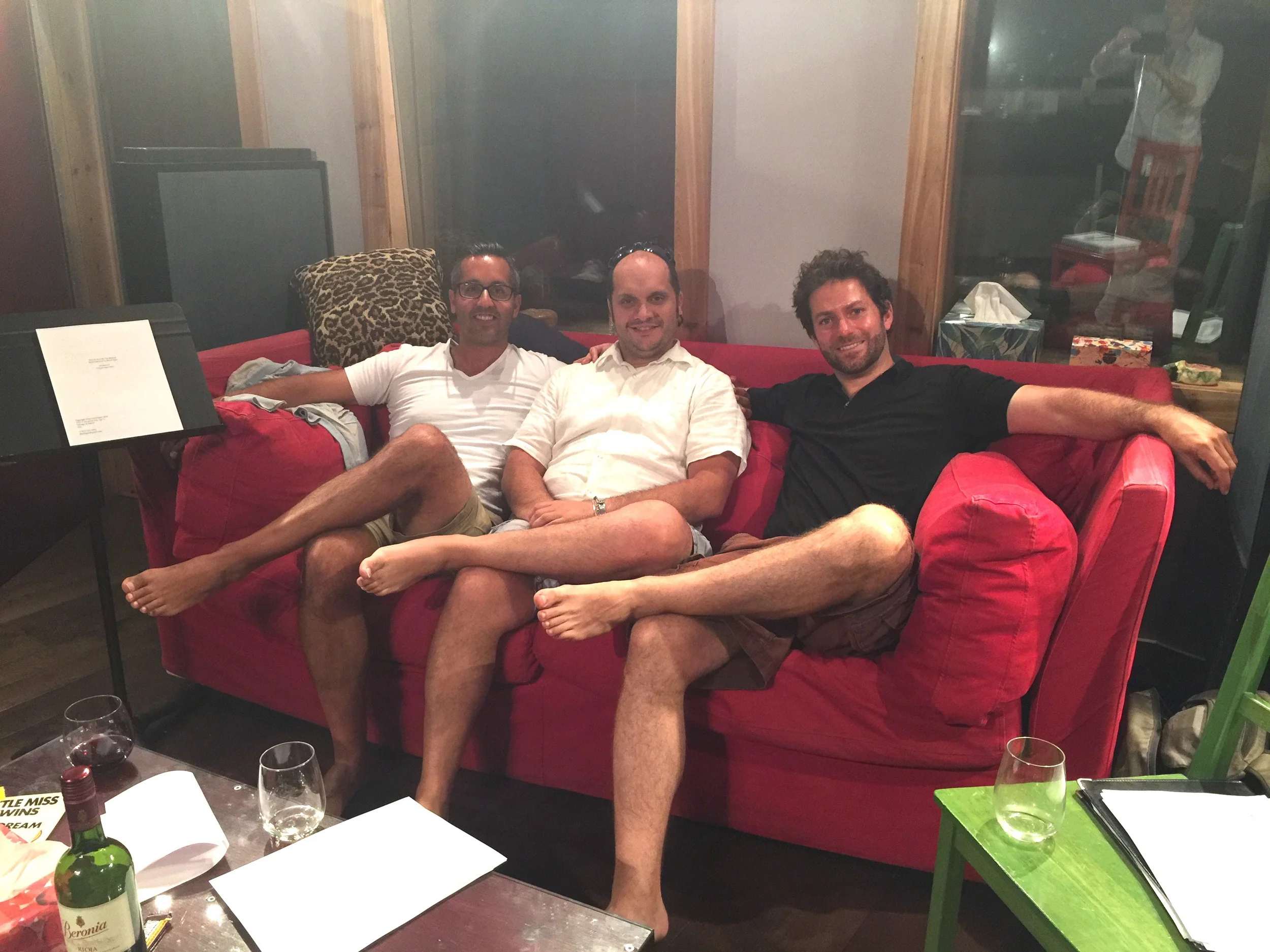 Charles Roy (creative producer), Mark Camilleri (composer) and David Eagin (writer)