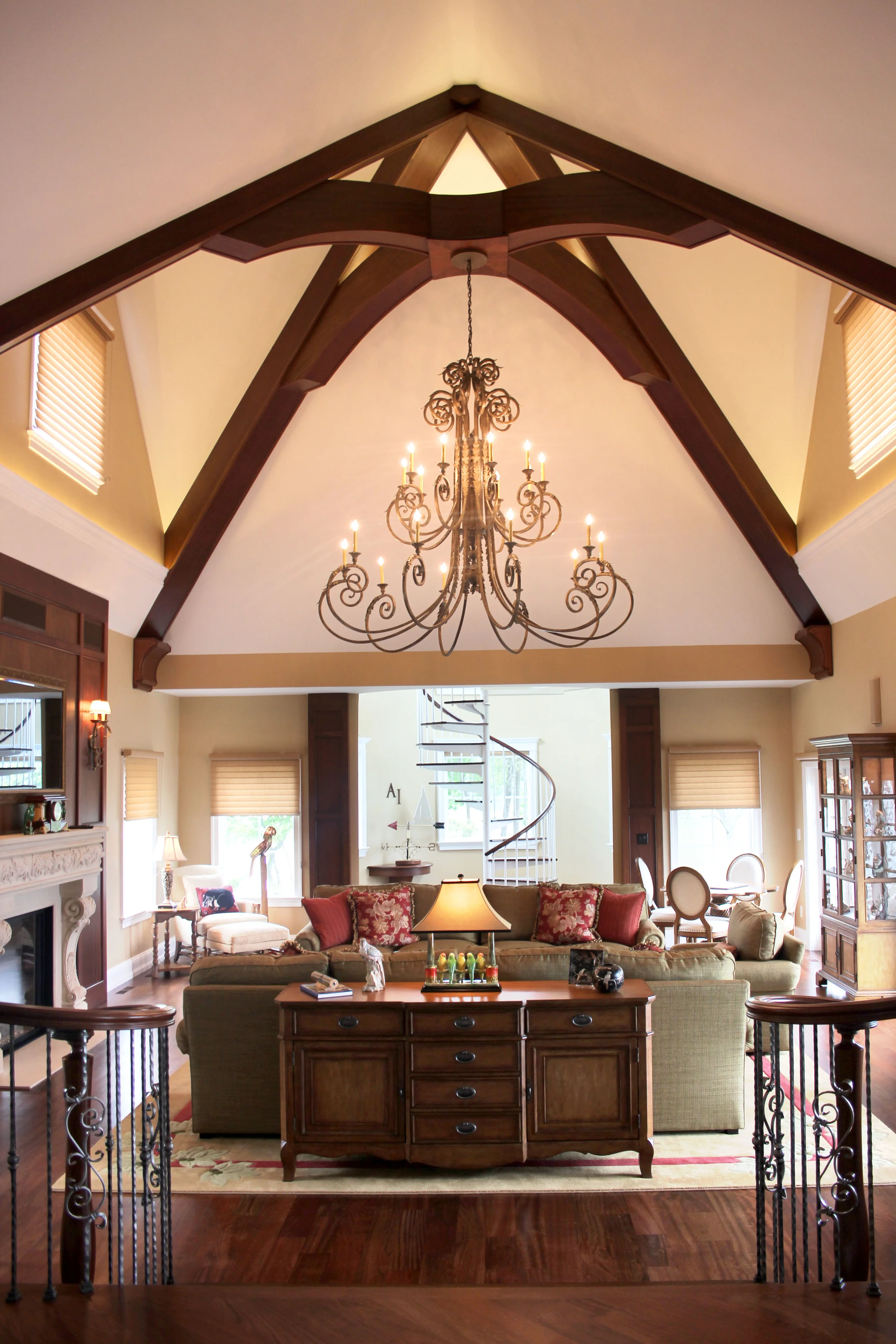 AFTER - A warmer, more traditional great room.