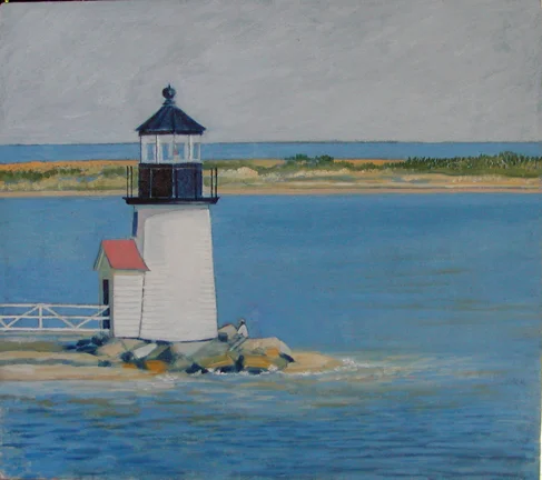 "Brant Point Lighthouse" 18"x16"