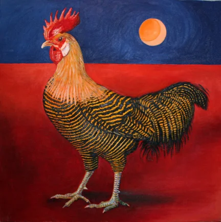 "Golden Campine" 26"x26"