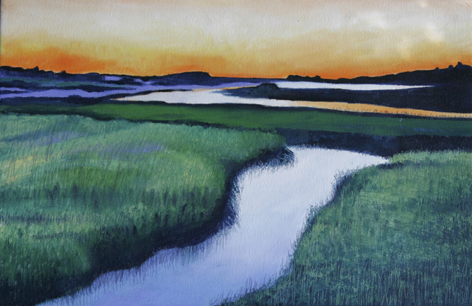  "Salt Marsh Dawn" 24"x16" 