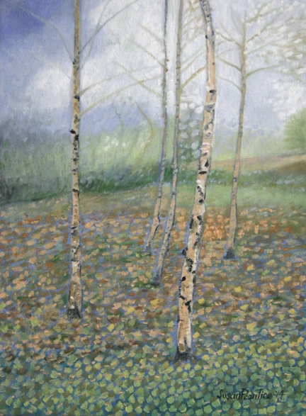 "Birches" 12"x16" SOLD