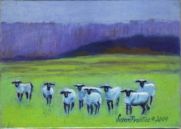 "Tiny Sheep" 5"x7"