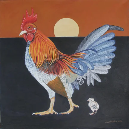 "Hero Worship" 26"x26"