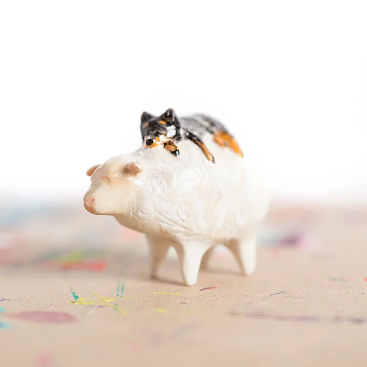 Le Cattle Dog & Sheep Duo Totem