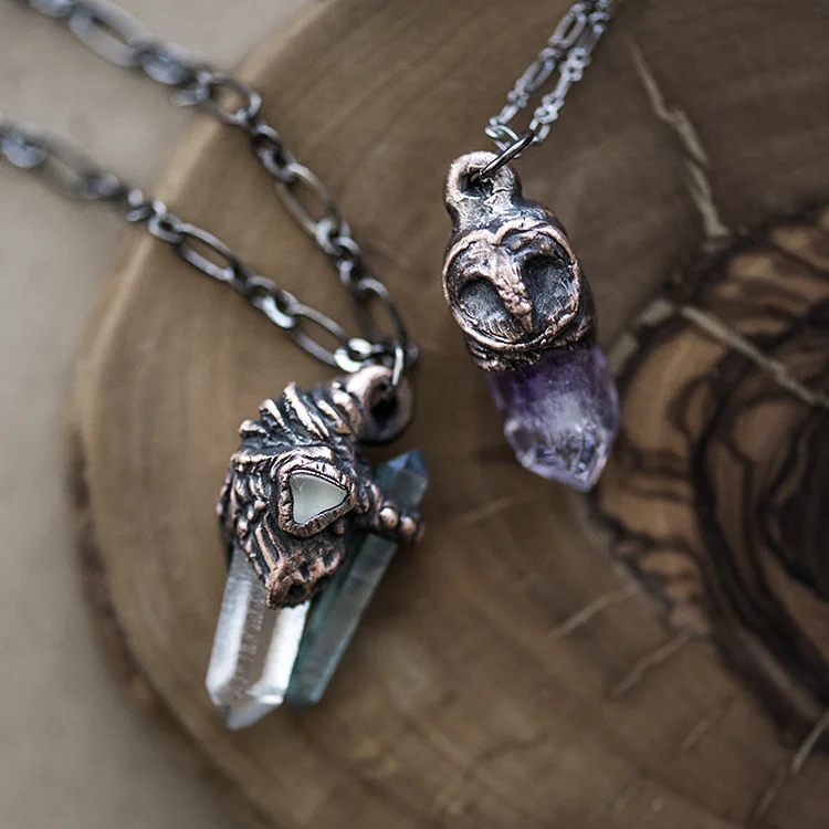 Cleansing Aqua Lunar Pendant