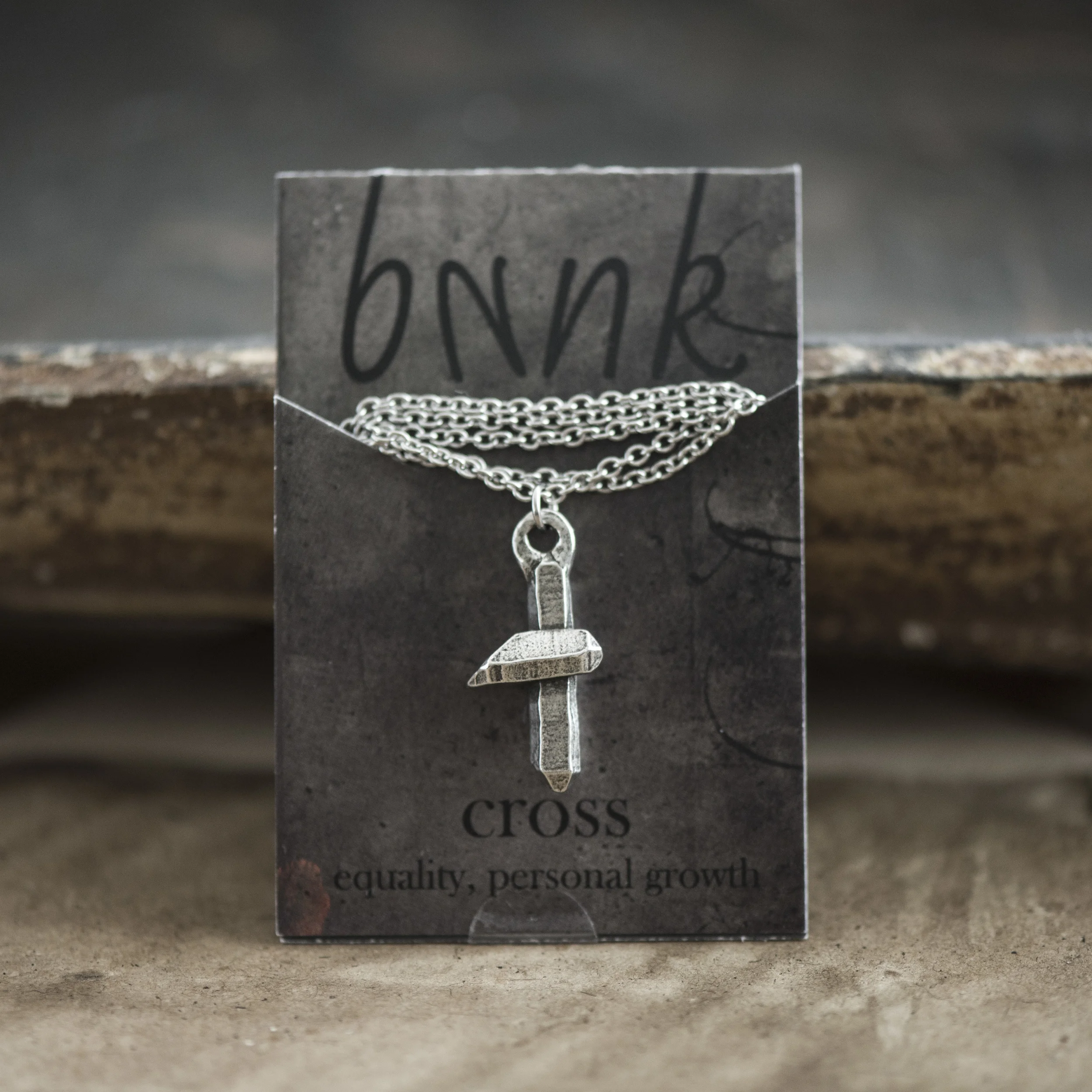 D'lera Pewter Quartz Necklace