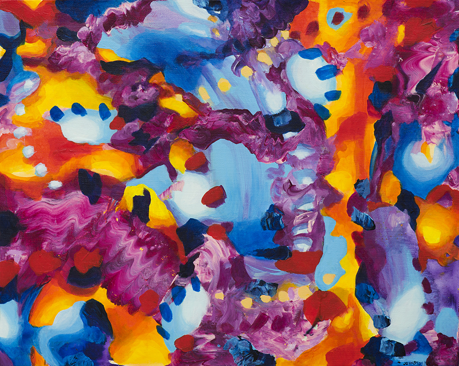 Laura Johnston A Taste for Trust & Tagines 20x16" acrylic on canvas 2015