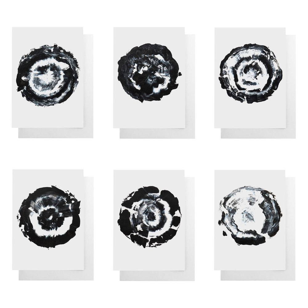 Set of 6 note cards expertly printed by Ashley at Cult Paper - available here . 