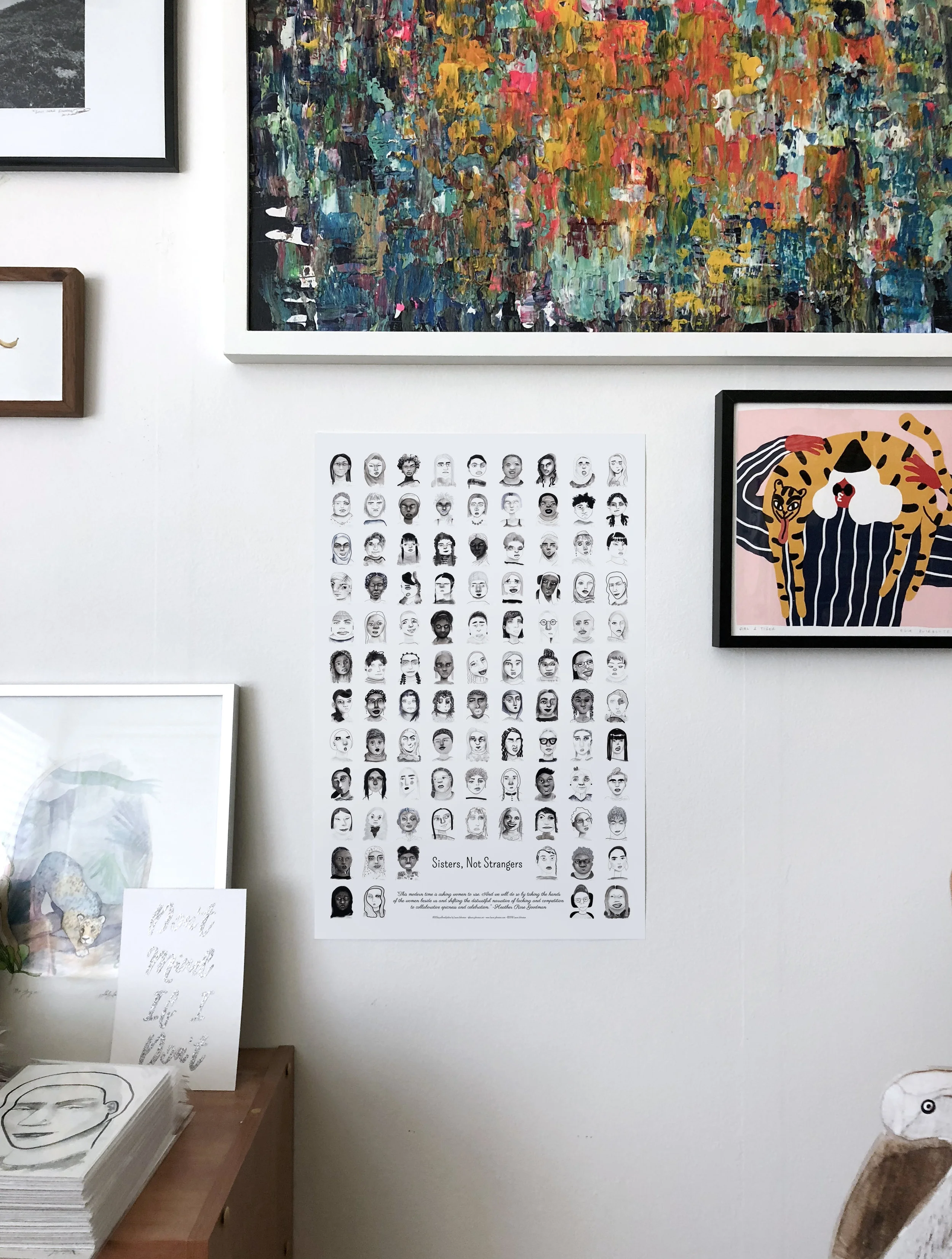 100-Day Poster - "Sisters, Not Strangers"