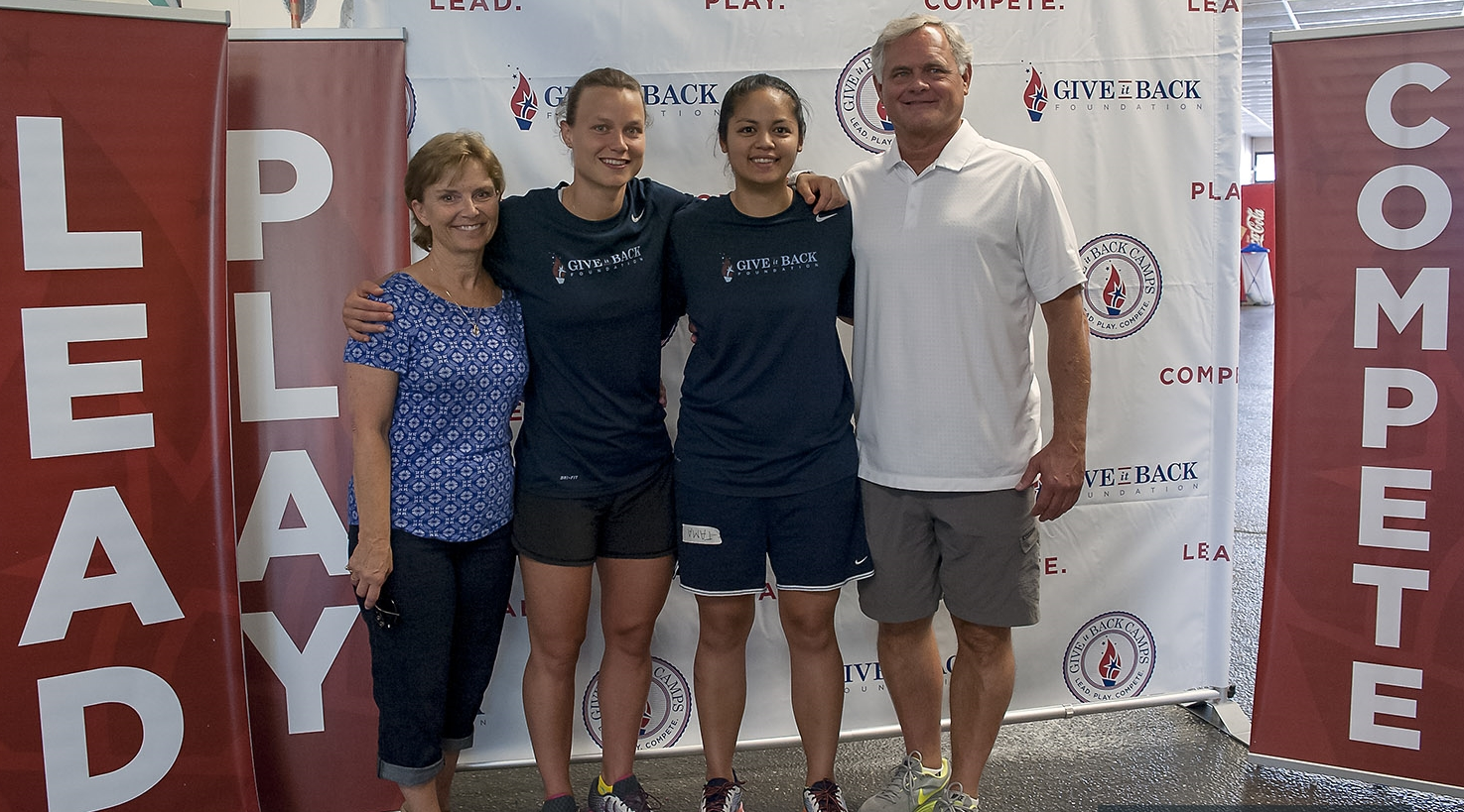 Left to right: Linda Thompson, Courtney Thompson, Tama Miyashiro, Steve Thompson