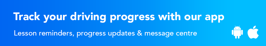 Track driving lessons using our app