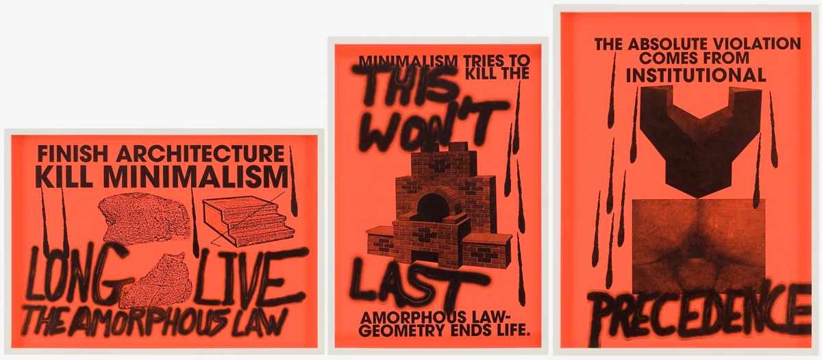 Sterling Ruby Anti-Print Poster 1,2,3, 2007
