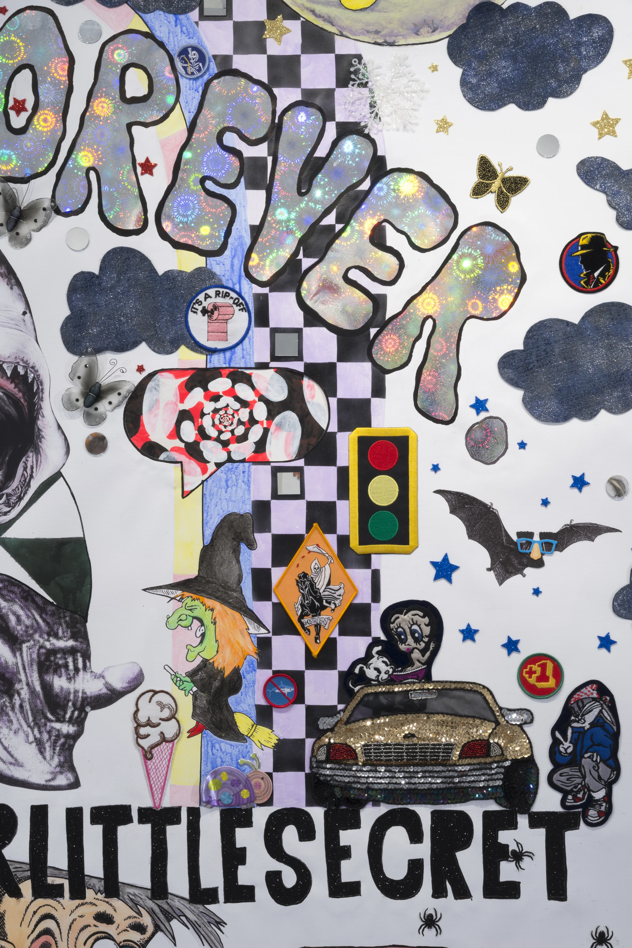 Friends Forever (detail), 2015 mixed media on canvas