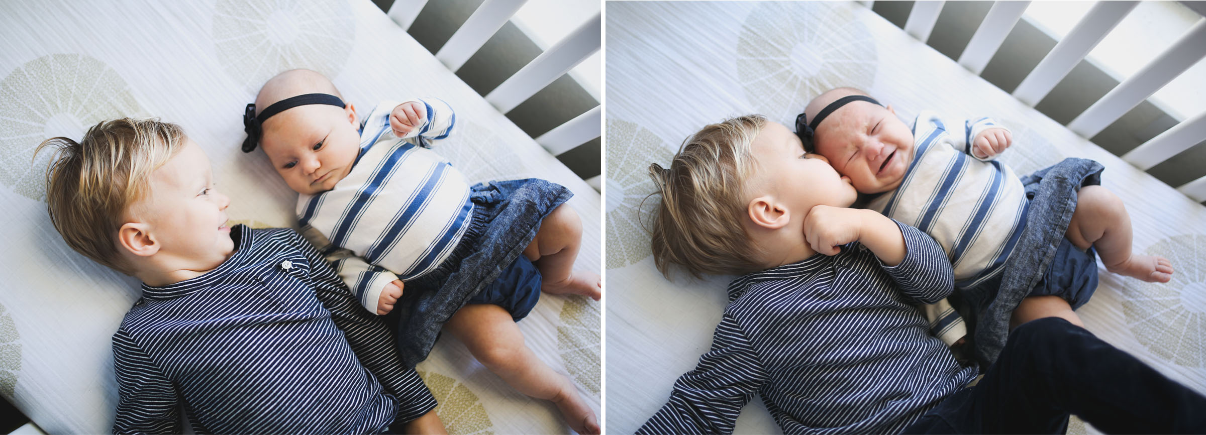 These siblings are going to be great friends! Or not. 