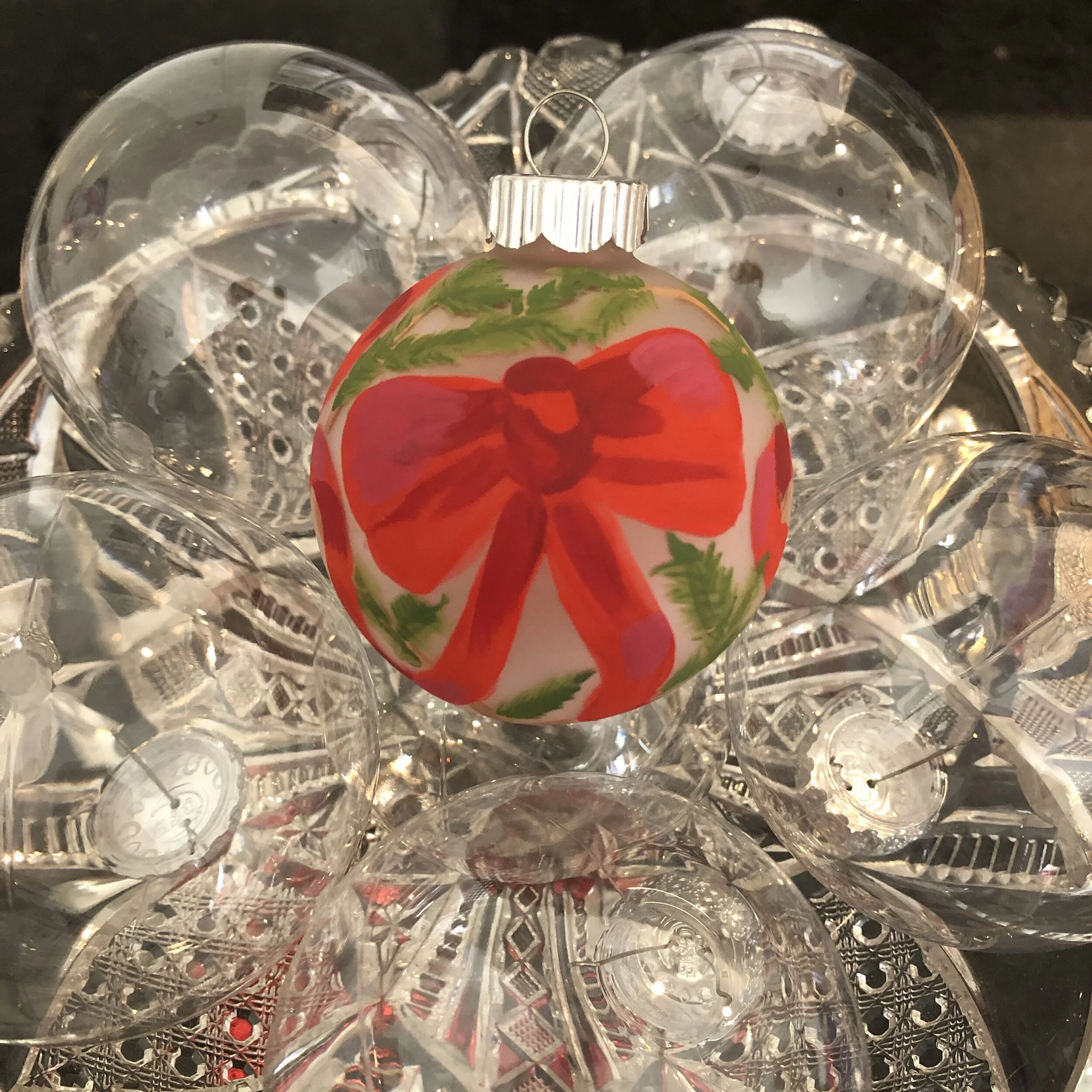 Red Ribbon Ornament