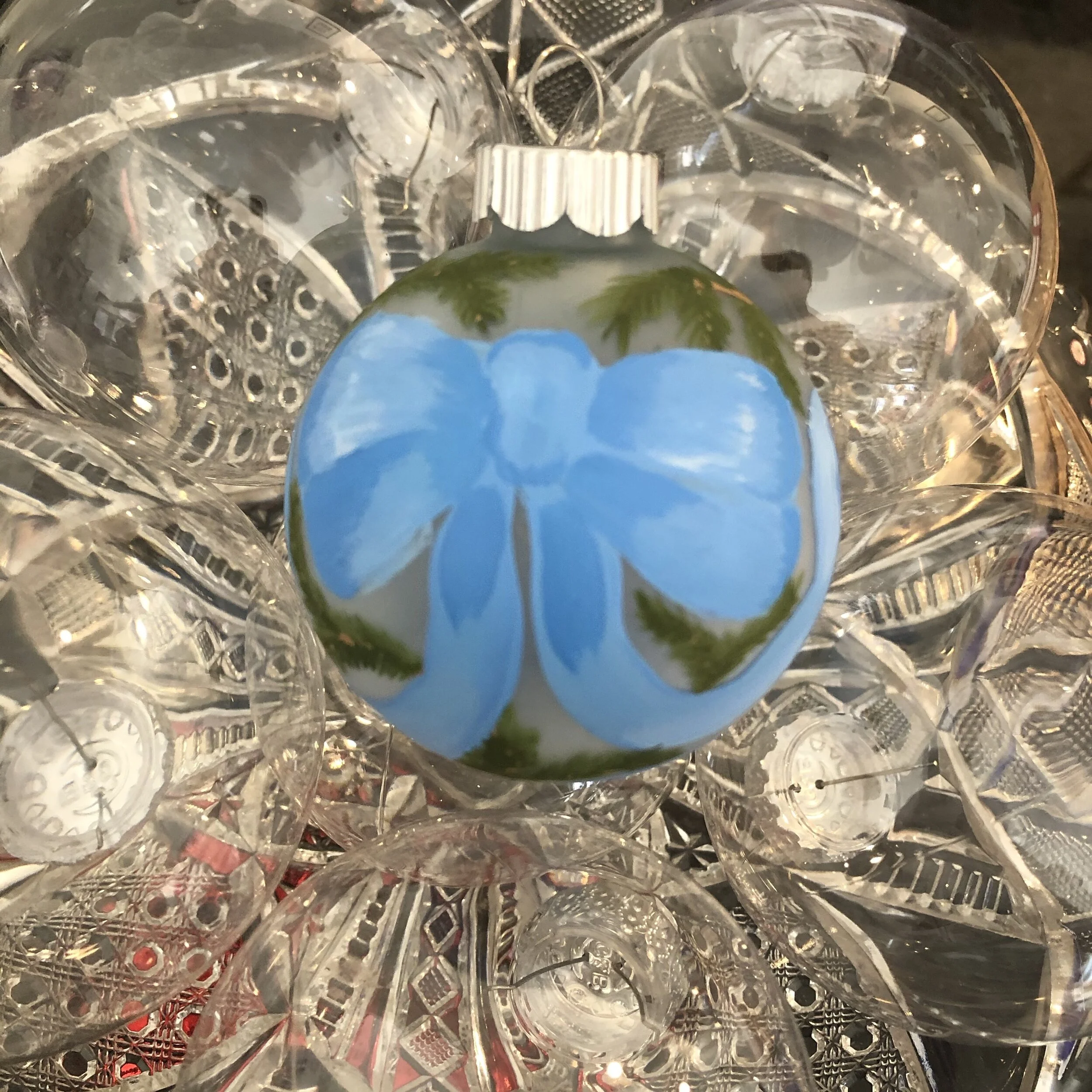 Blue Ribbon Ornament