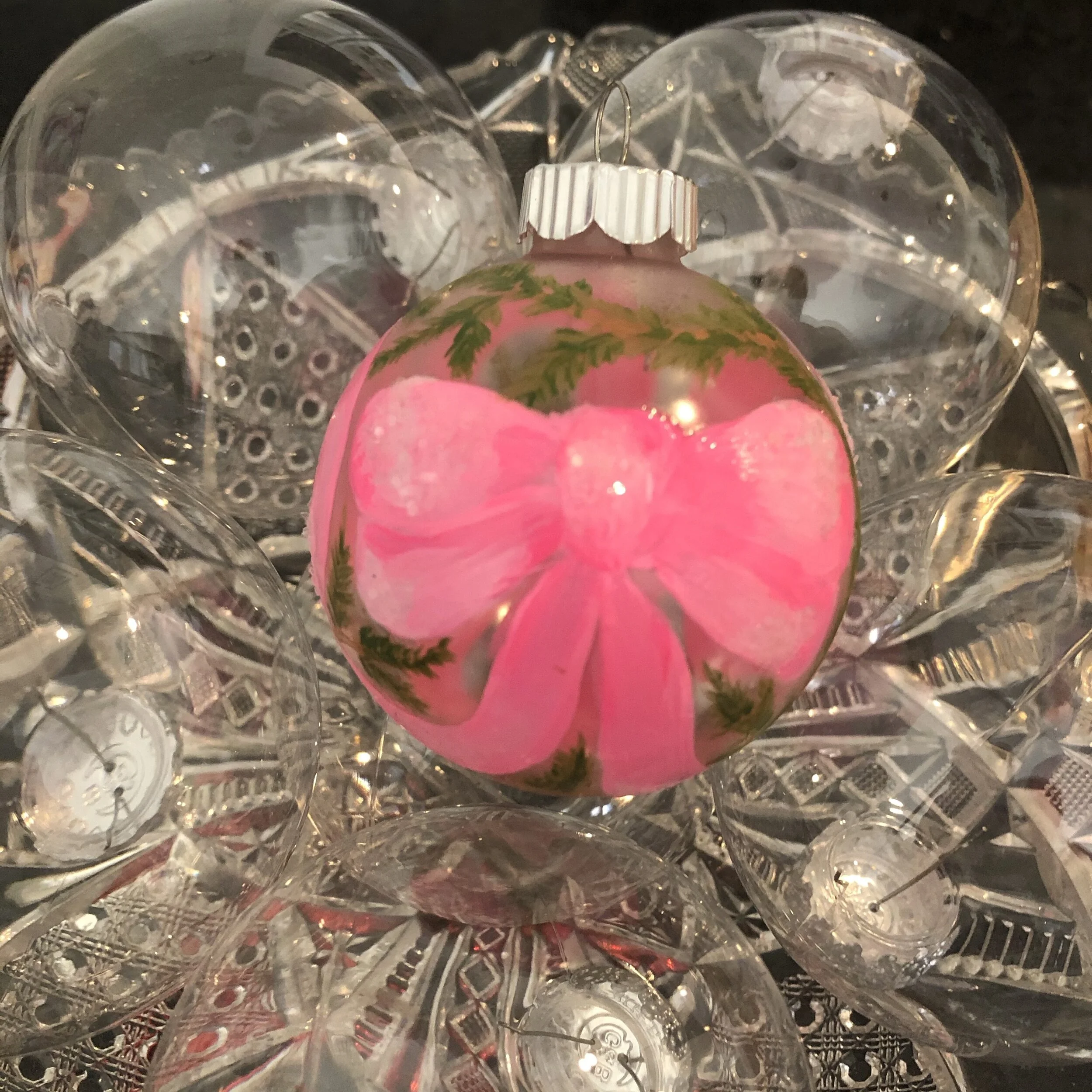 Pink Ribbon Ornament