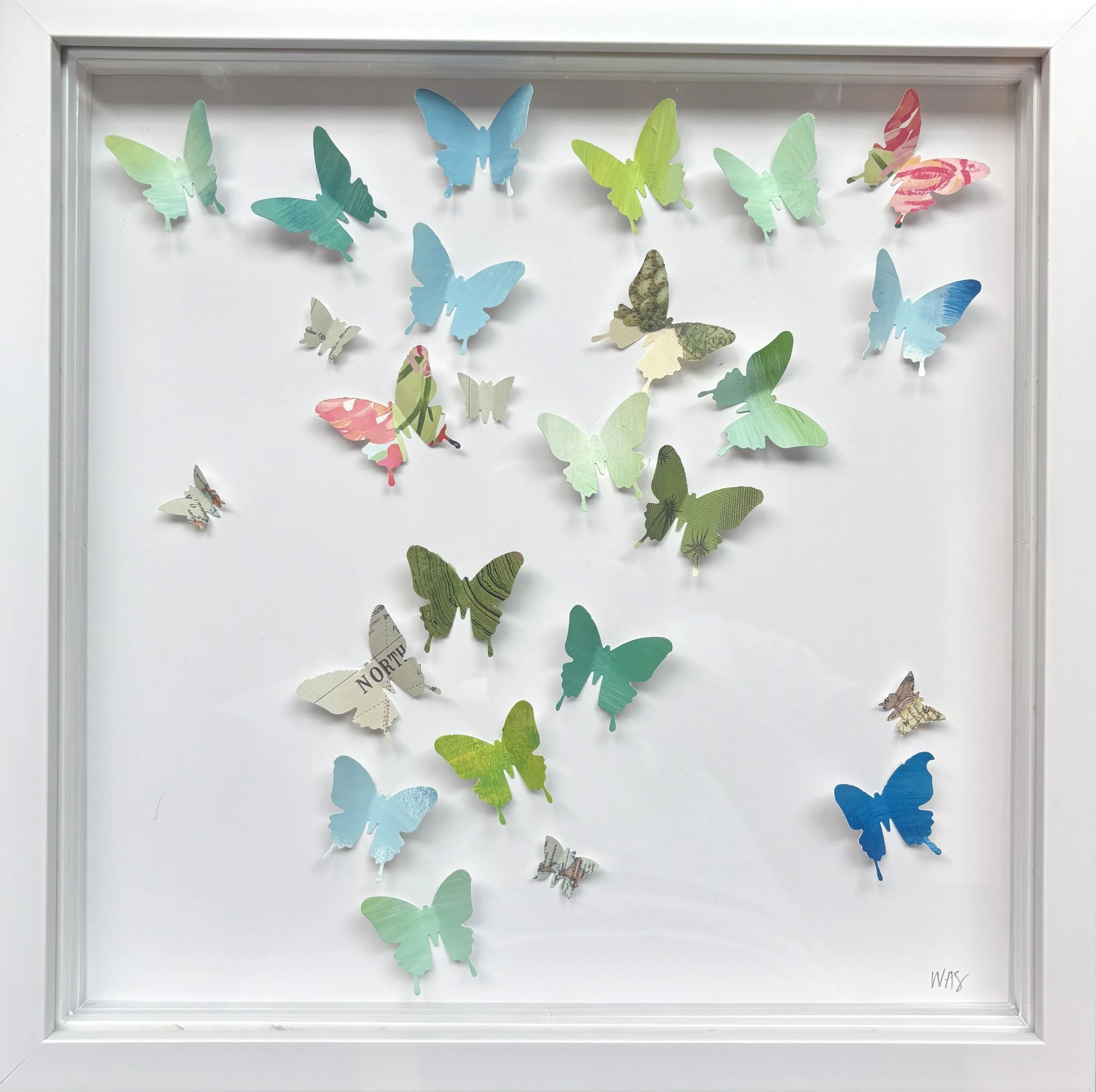 Blue and Green Butterflies