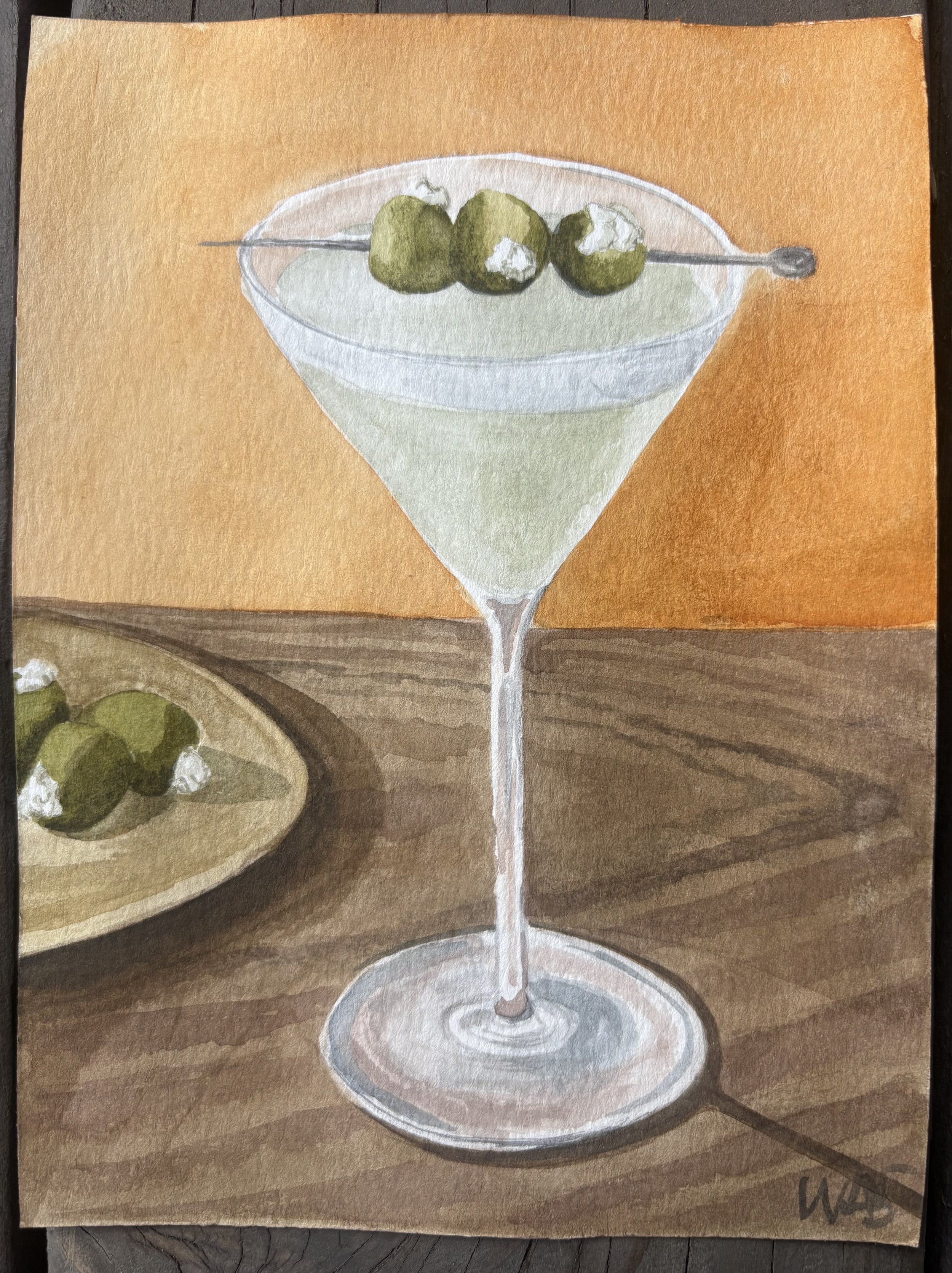 February 21st - Dirty Martini with Blue Cheese Olives