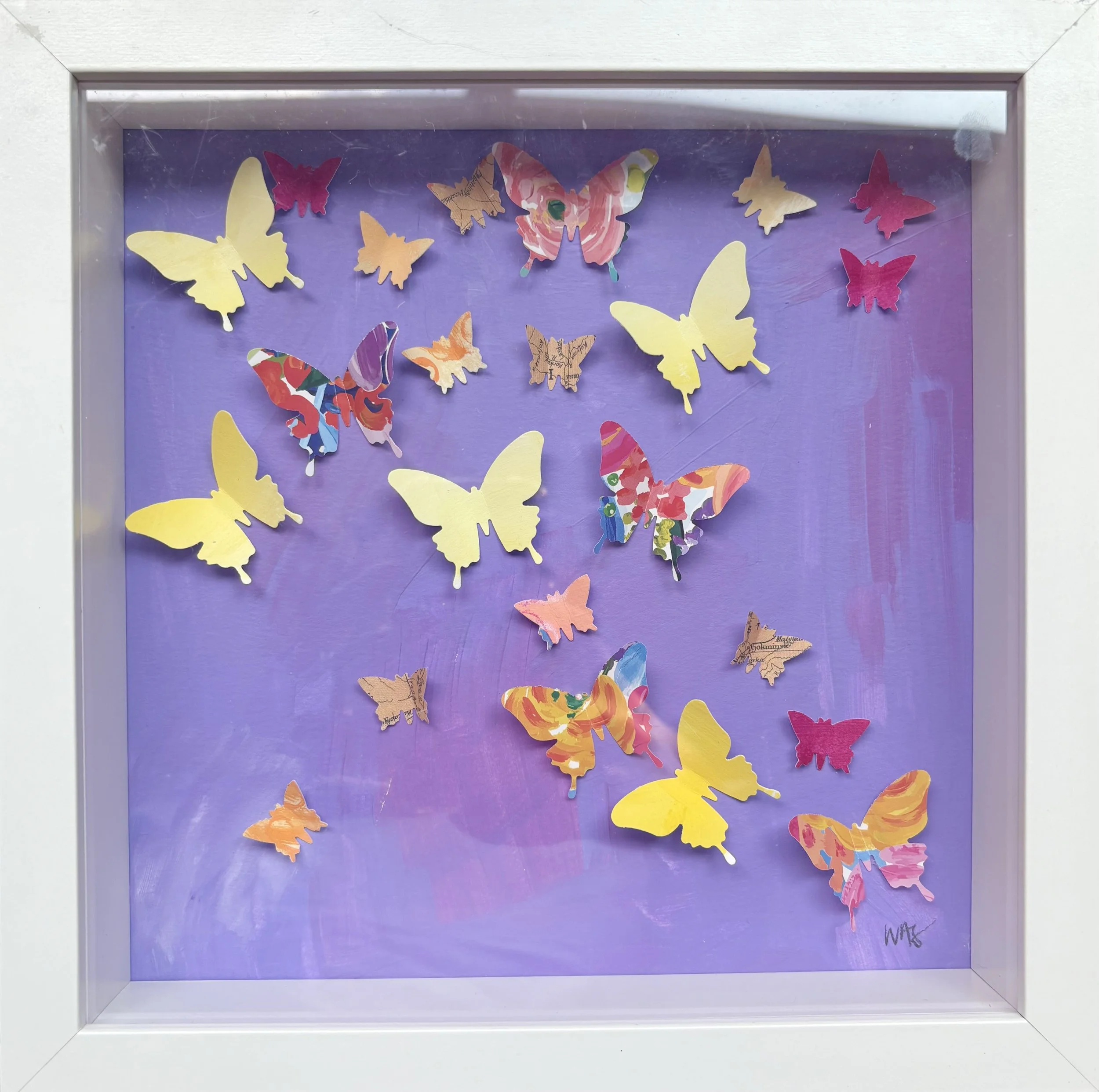 Purple and Yellow Butterflies