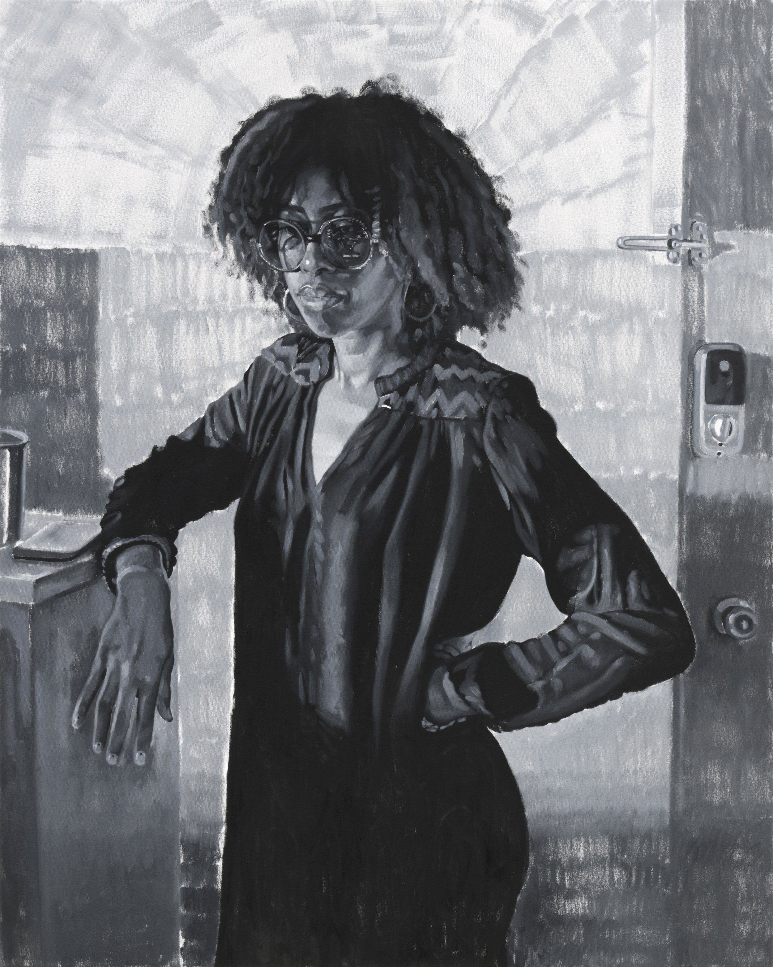 Portrait of Nia 2022 oil on canvas 60 x 48 in. / 152.4 x 121.92 cm
