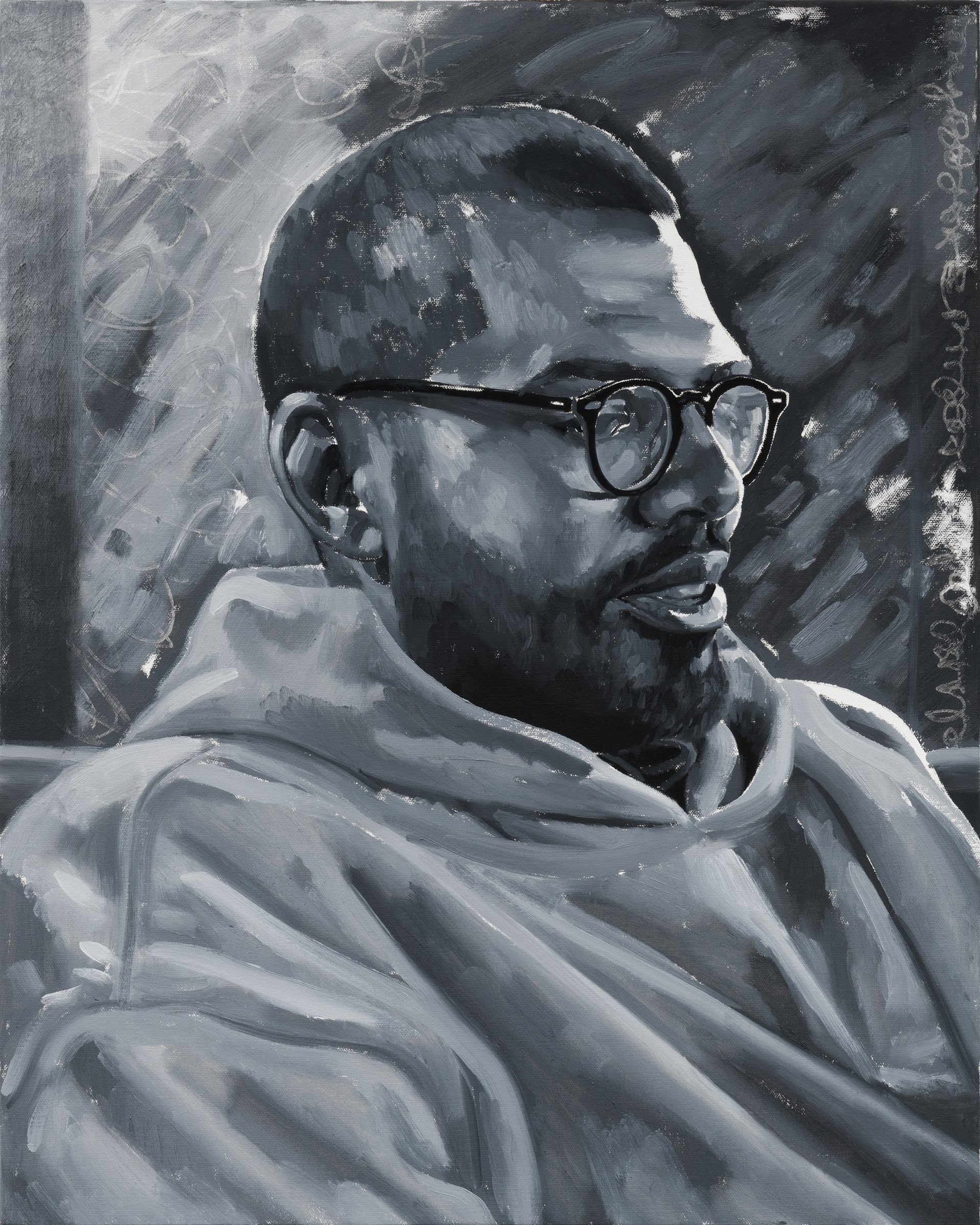   Portrait of Azzedine  2022 oil on canvas 25 x 20in / 63.5 x 50.8cm 