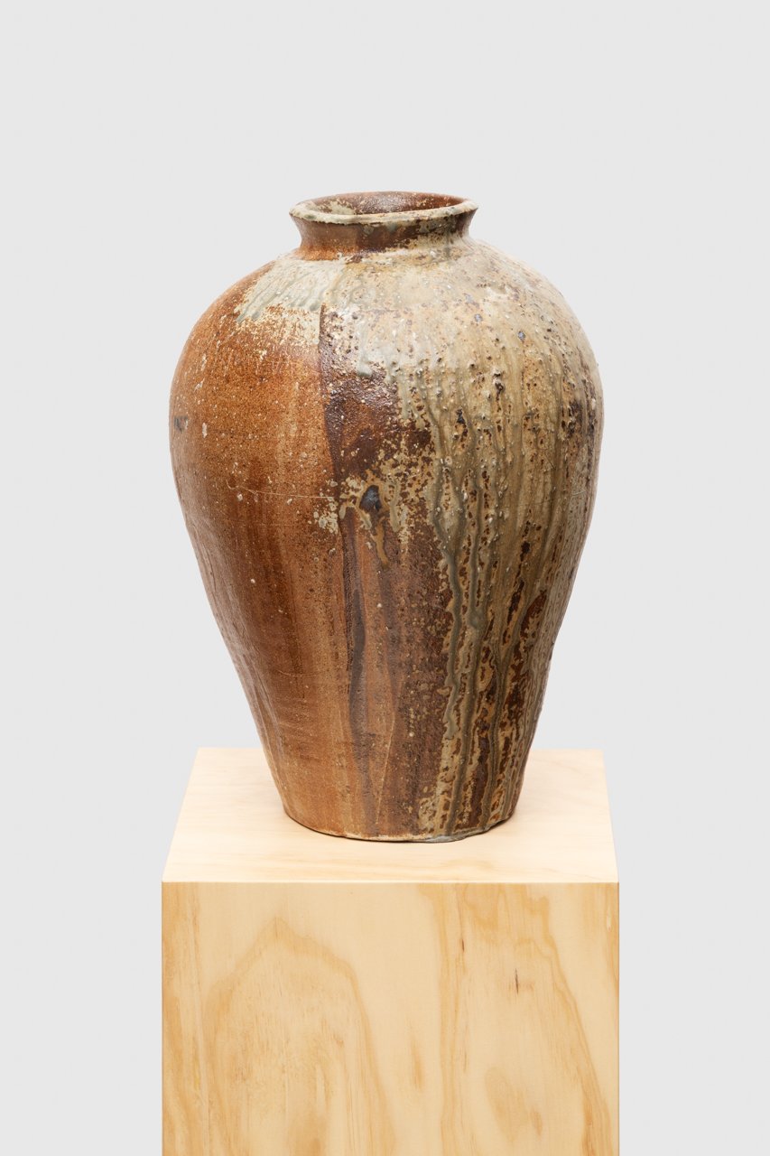 Past in Present, 2023 high-fired stoneware, ash, glaze 17 x 11.75 in. 43.18 x 29.84 cm