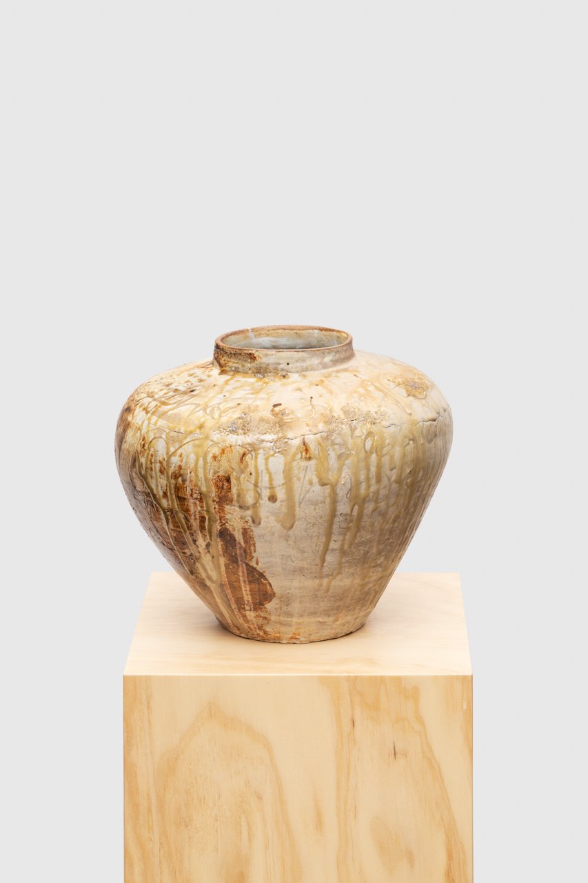 Corner of the Earth, 2023 high-fired stoneware, ash, glaze 12 x 11 in. 30.48 x 27.94 cm