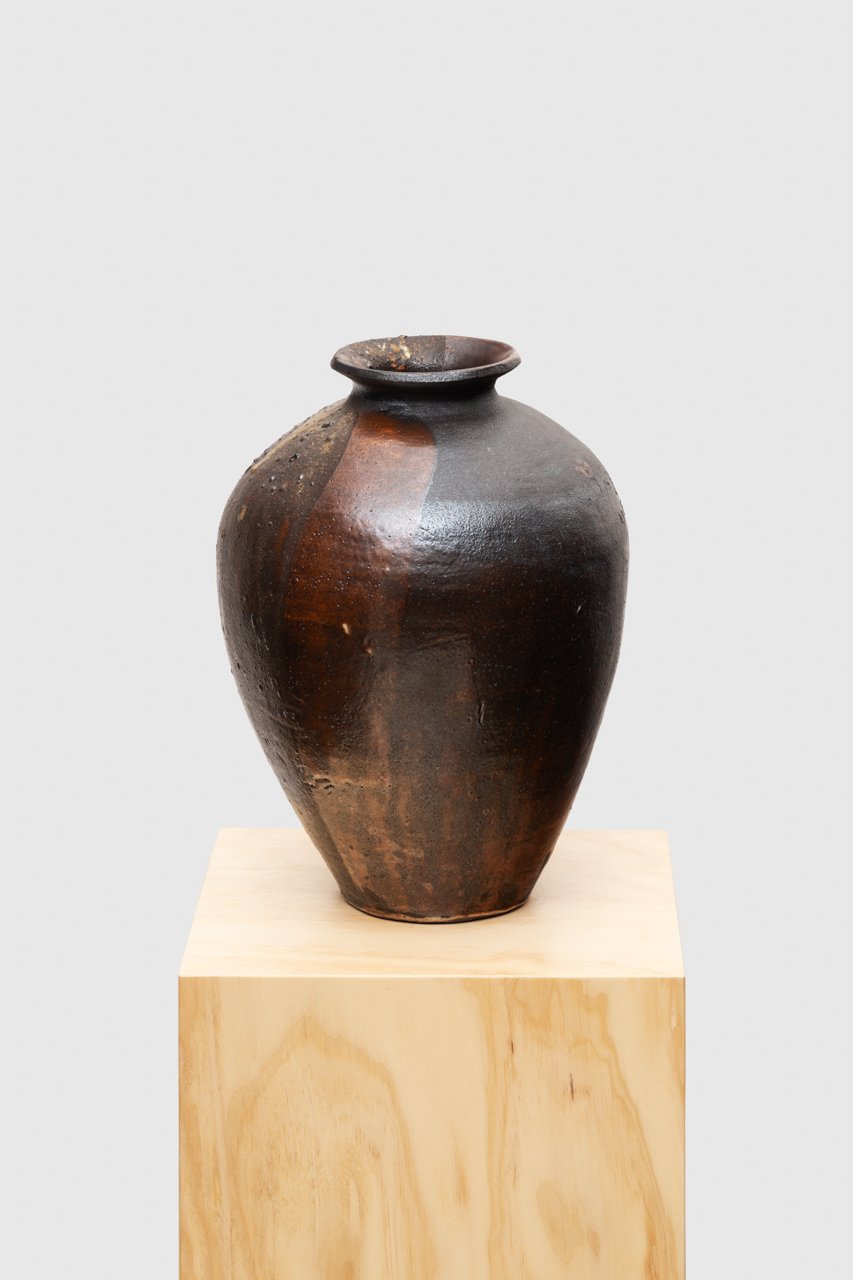  Time Will Tell, 2023 high-fired stoneware, ash, glaze 14 x 10.5 in. 35.56 x 26.67 cm 