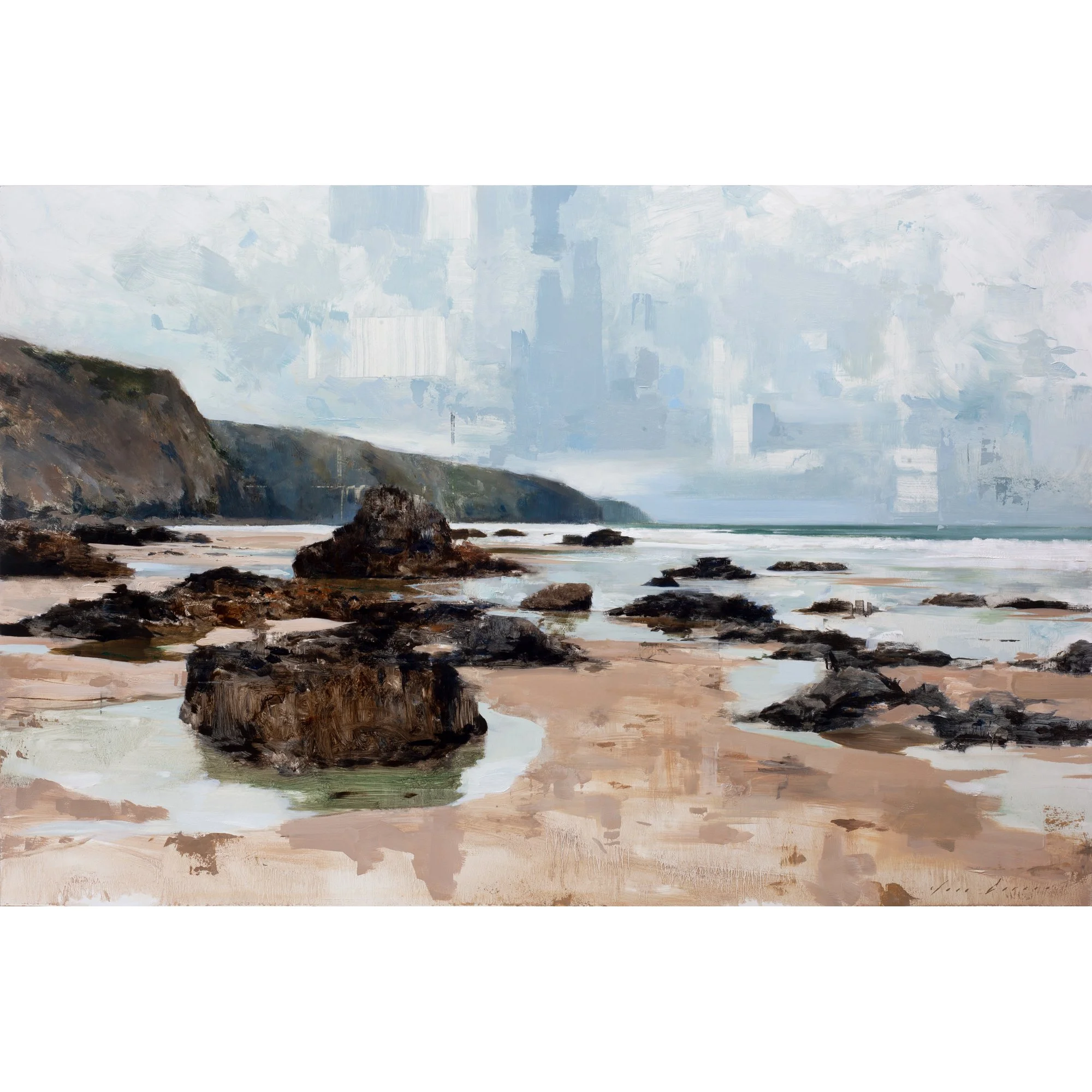 Rocks and Reflections at Porthtowan