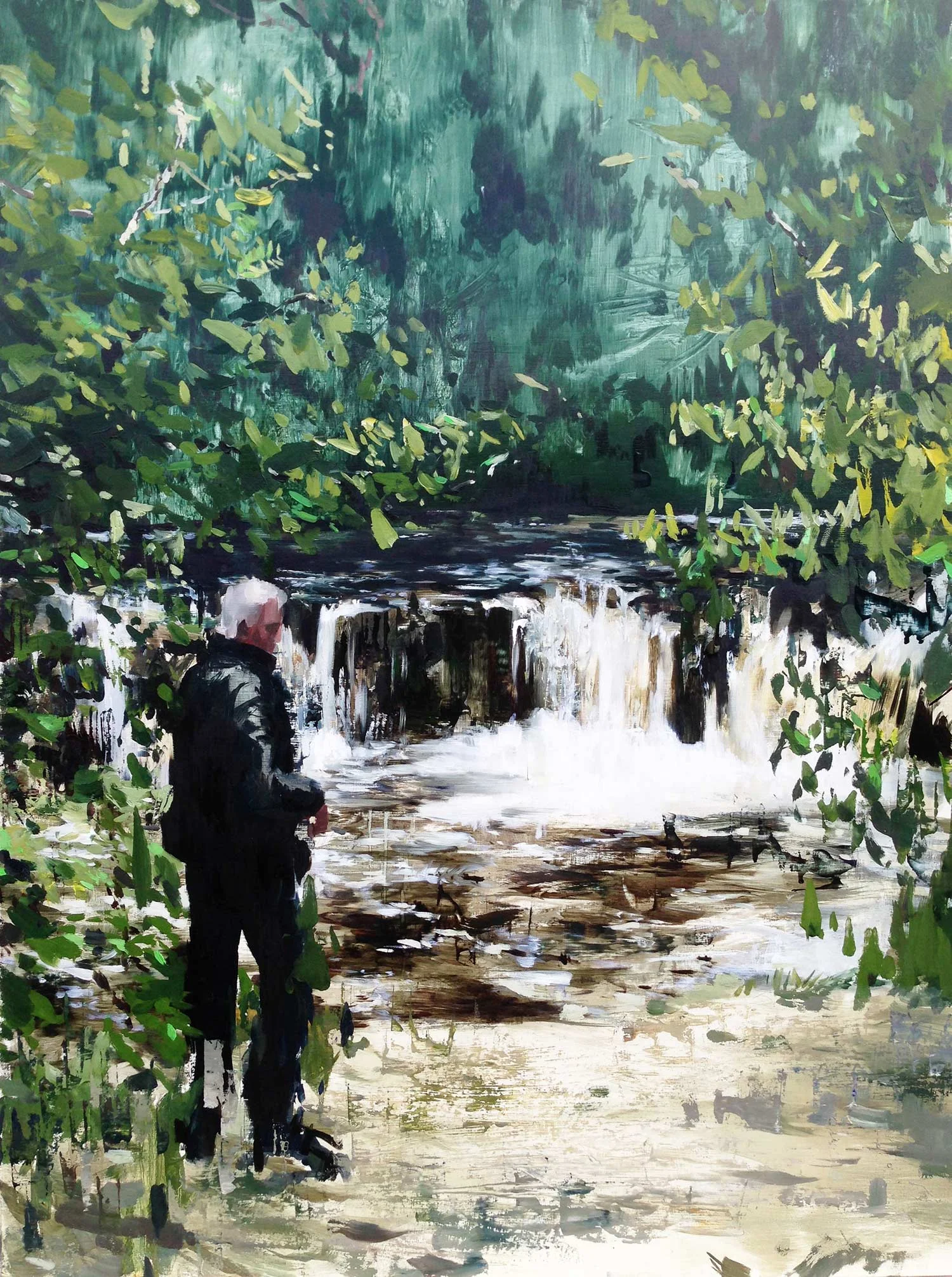 MAN AT WATERS EDGE