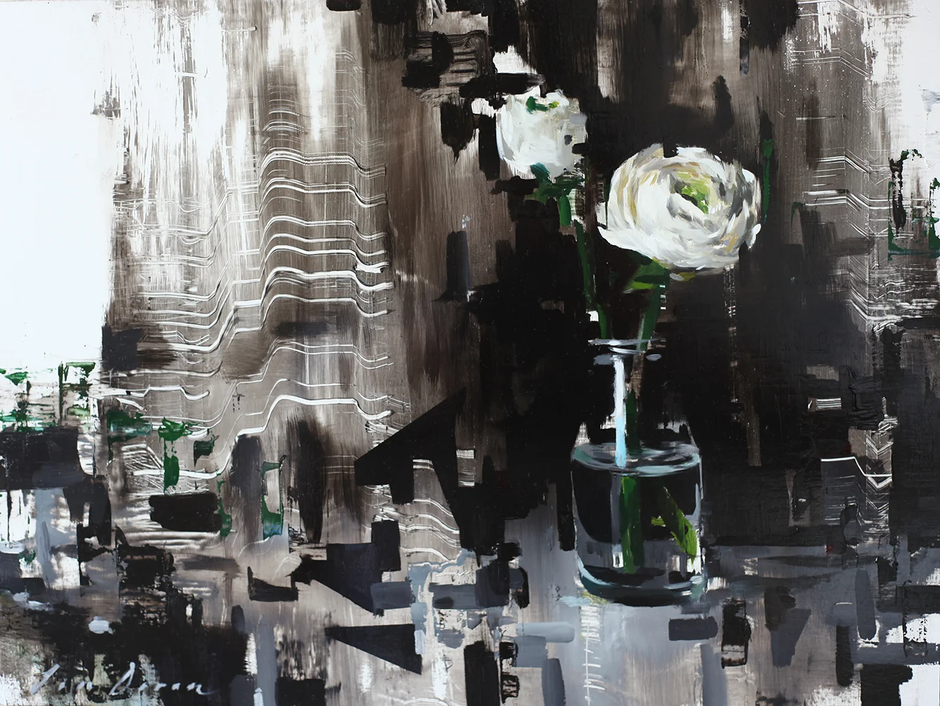 Ranunculus and Black