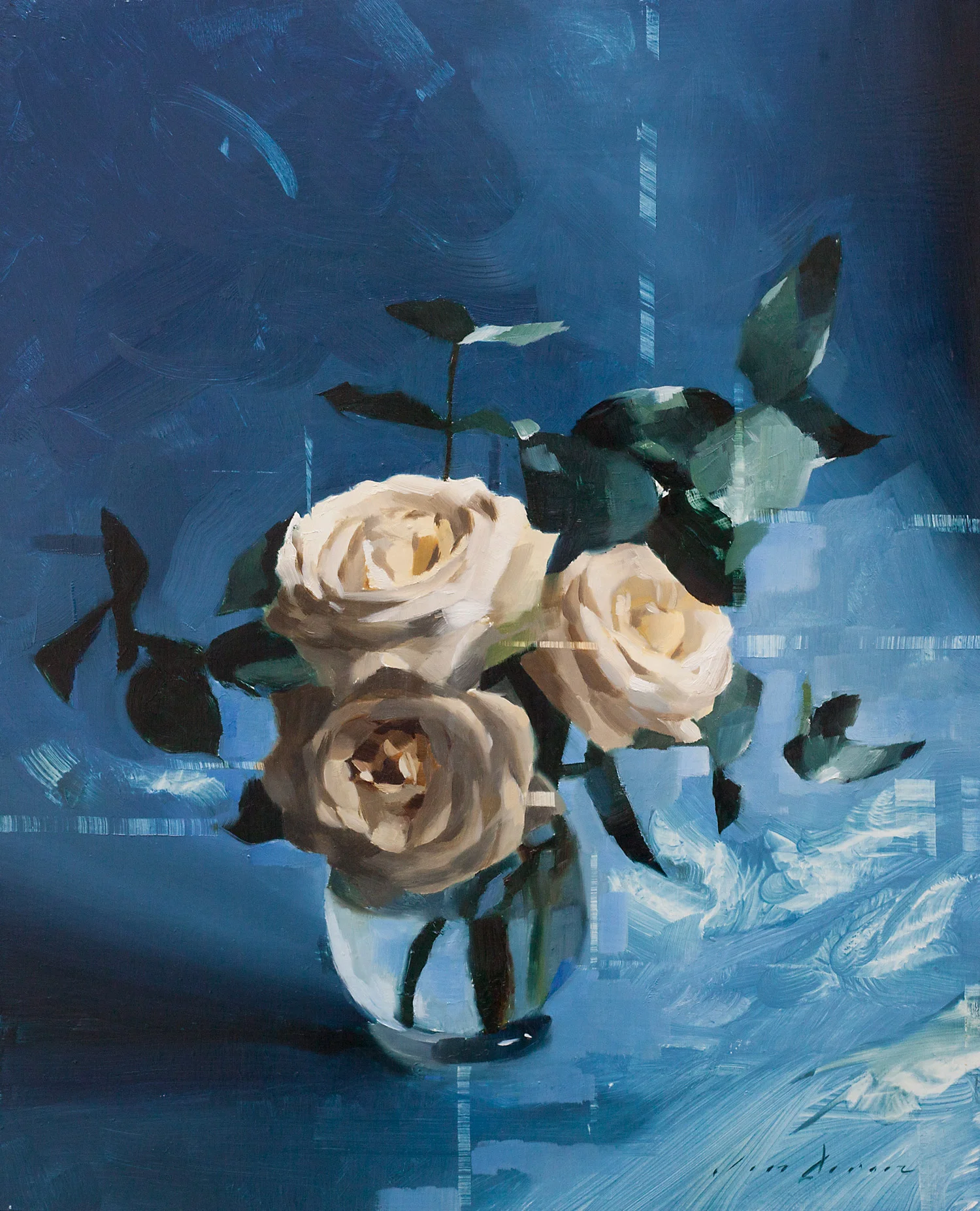 White Roses and Blue