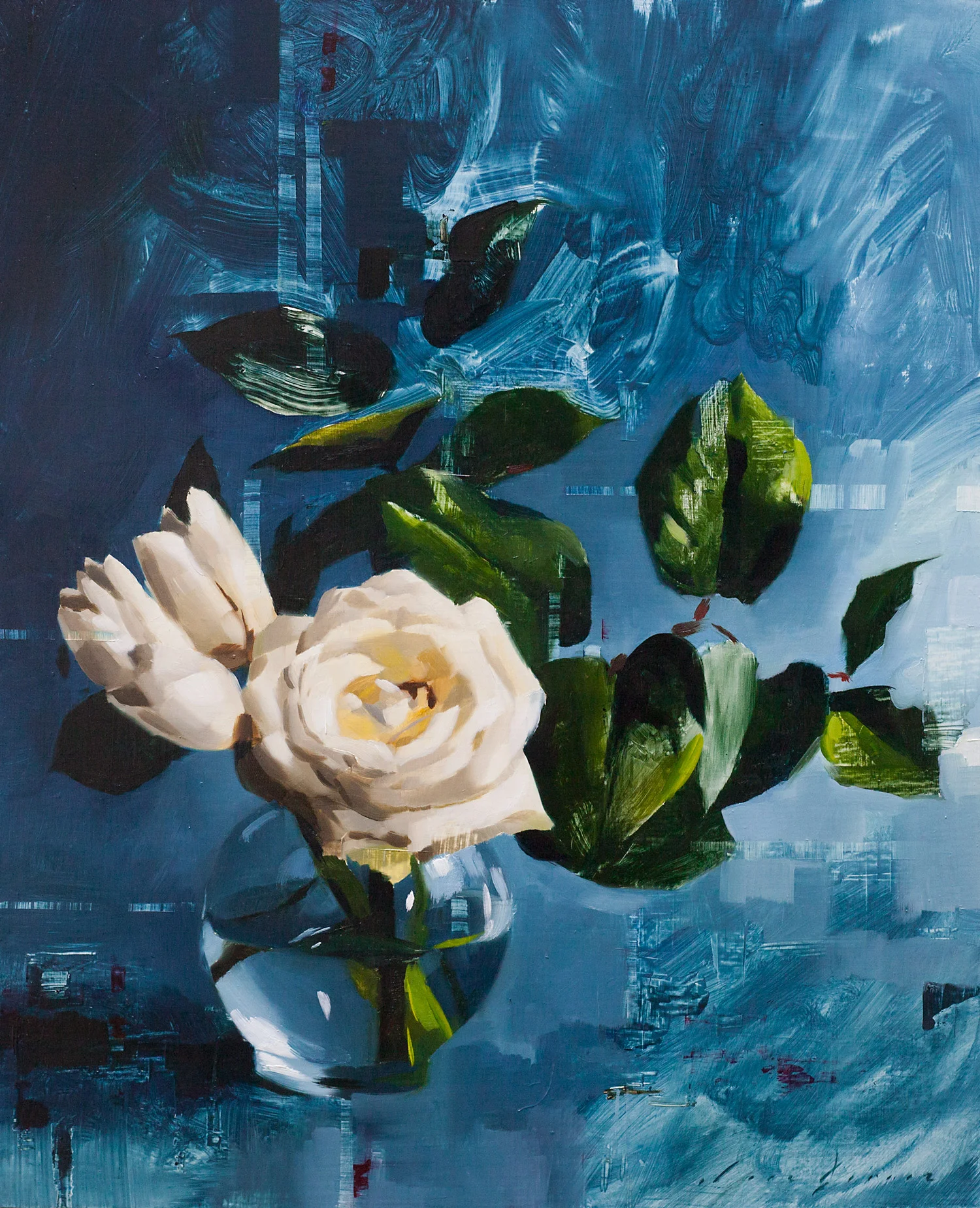 Tulips, Rose and Blue