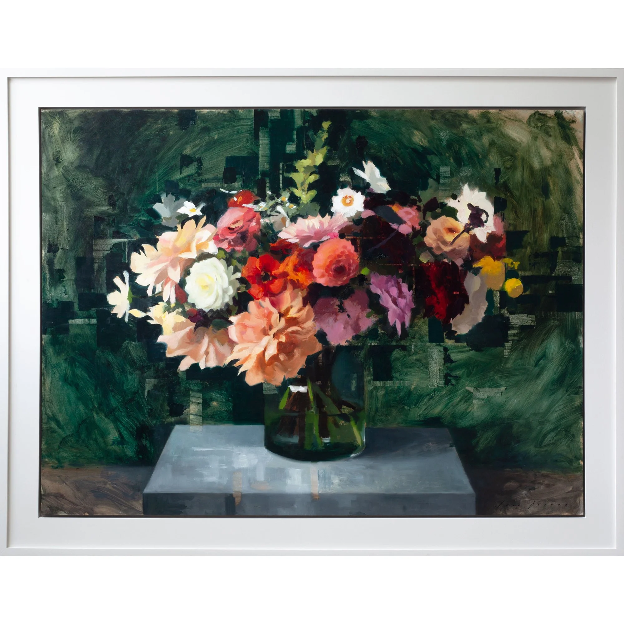 20-Autumnal-Bouquet-with-Dahlias-On-Dark-Green-Framed-(web)square.jpg