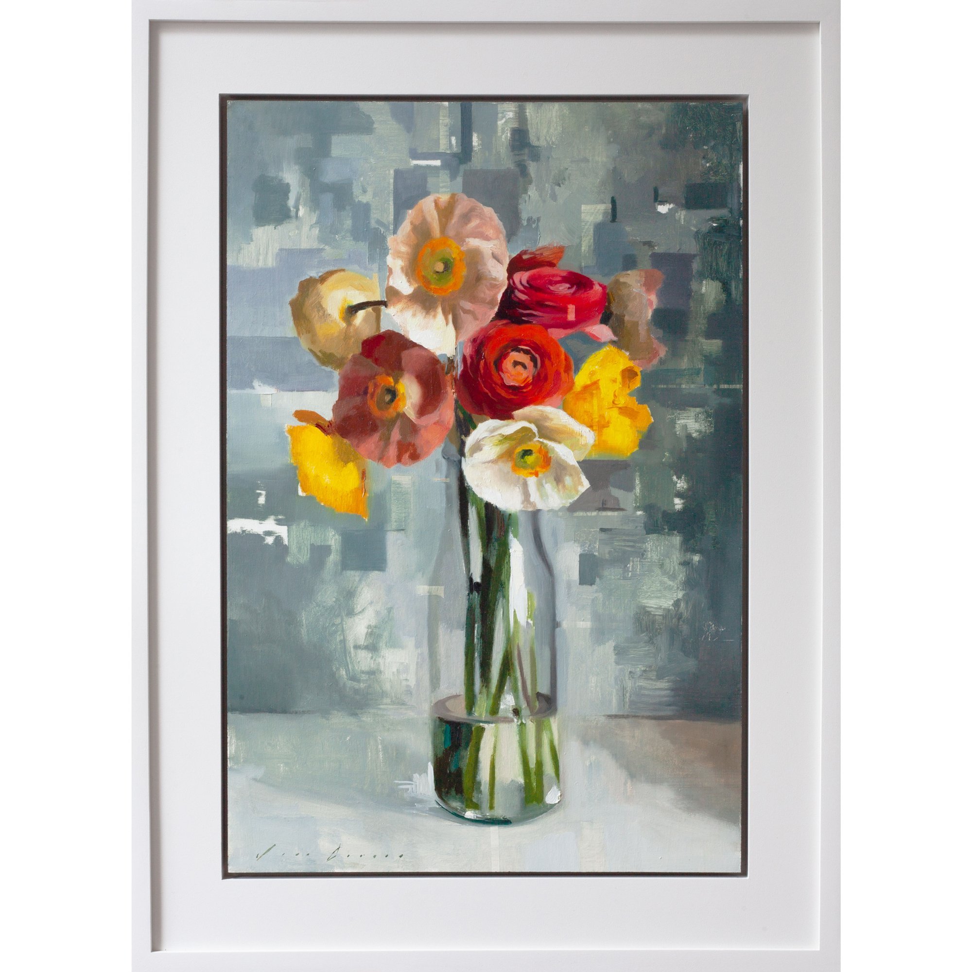 3-Warm-Ranunculus-and-Poppies-on-Grey-framed-(web)square.jpg